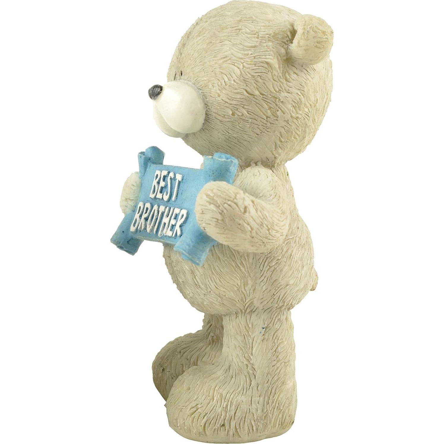 Figura de Oso Mejor Hermano PlentifulHome 9.7 cm Resina