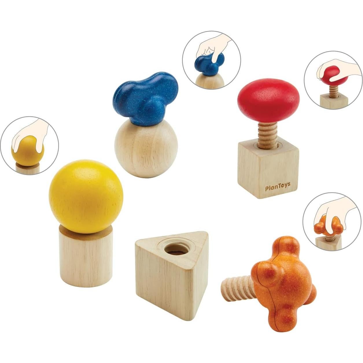 PlanToys Juego de Nueces y Tornillos 5455 - 2 a 3 años