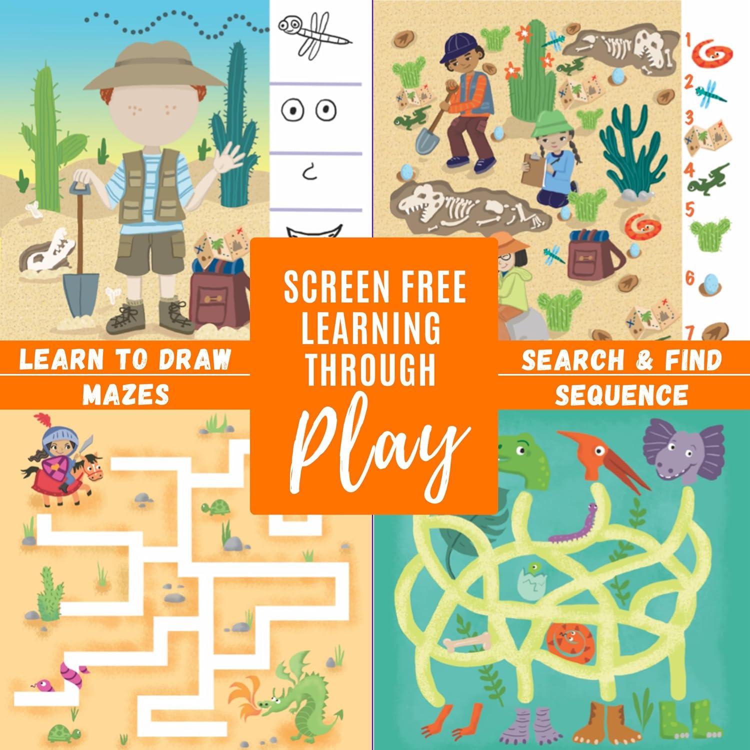 Libro de Actividades Educativas Totebook Kids - Dinosaurio y Construcción