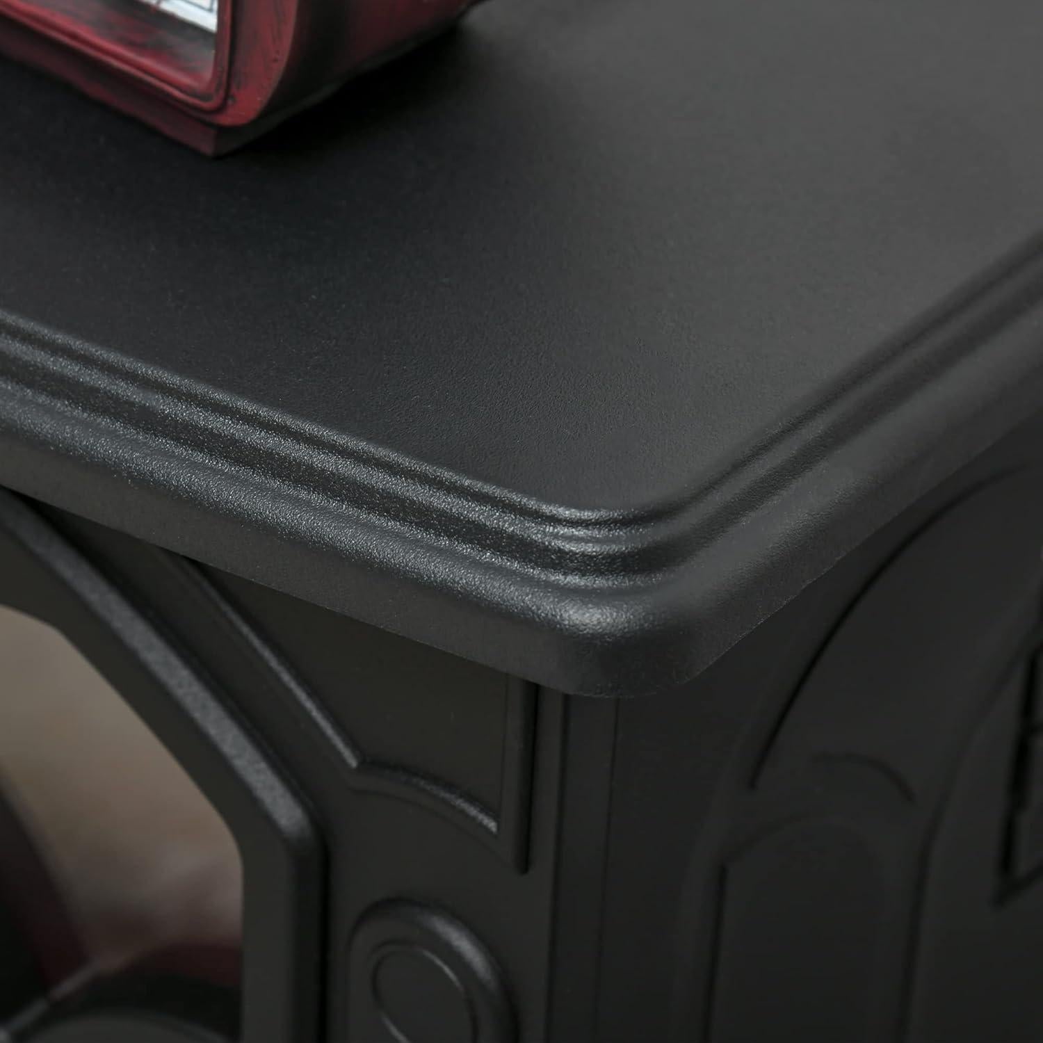 Estufa Eléctrica Independiente HOMCOM 750W/1500W Negro