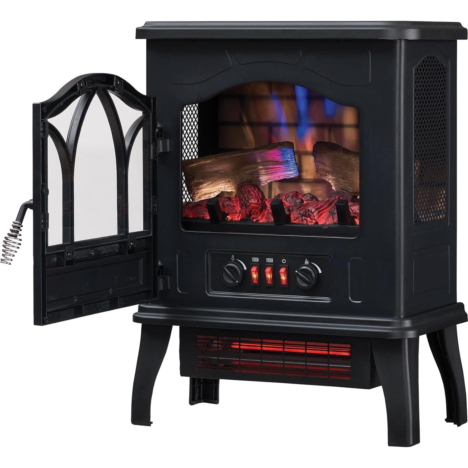 Calefactor Eléctrico Duraflame 3D de Cuarzo Infrarrojo 5200 BTU