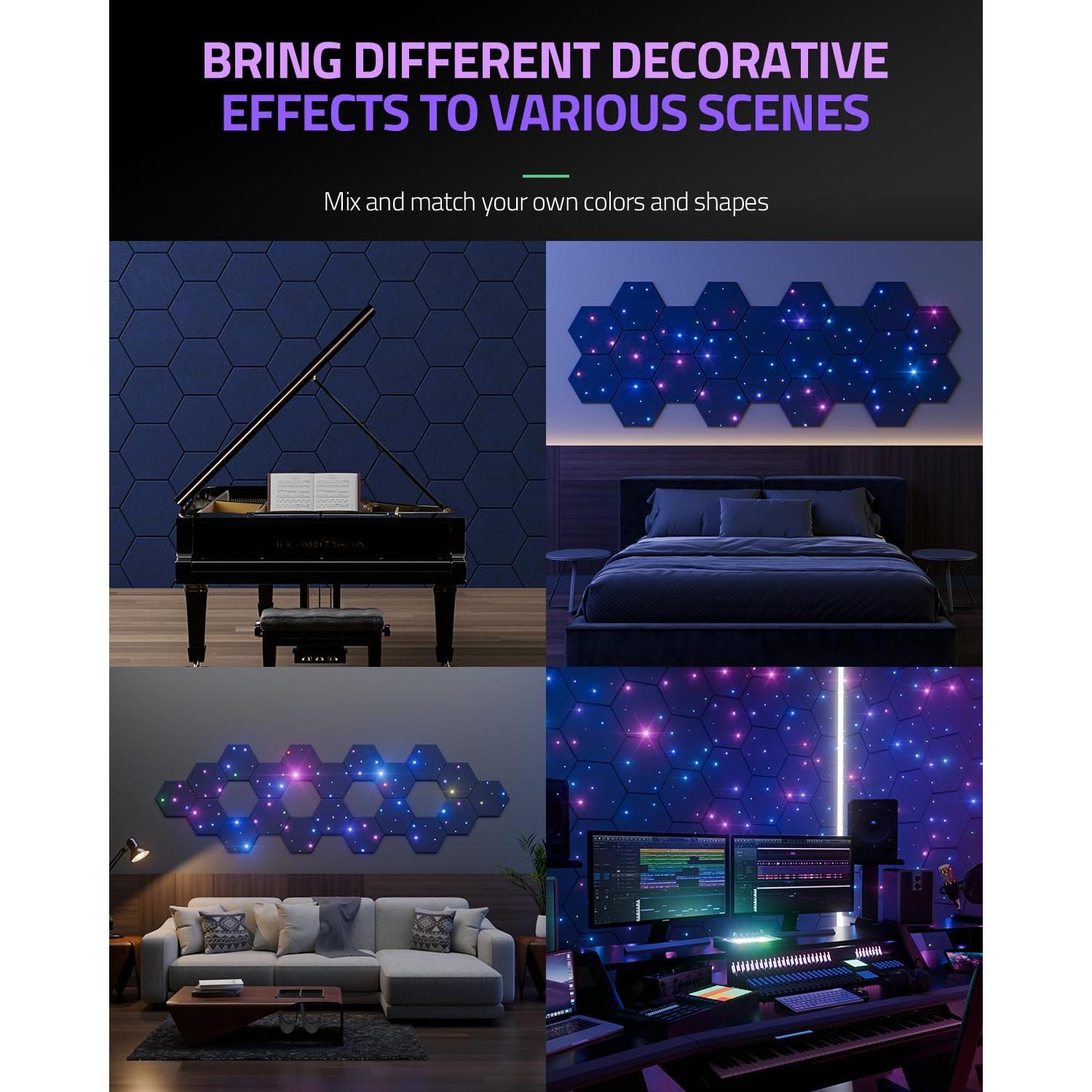 Paneles Acústicos Autoadhesivos ZenSonic 12 Piezas 30.48x25.4cm Azul