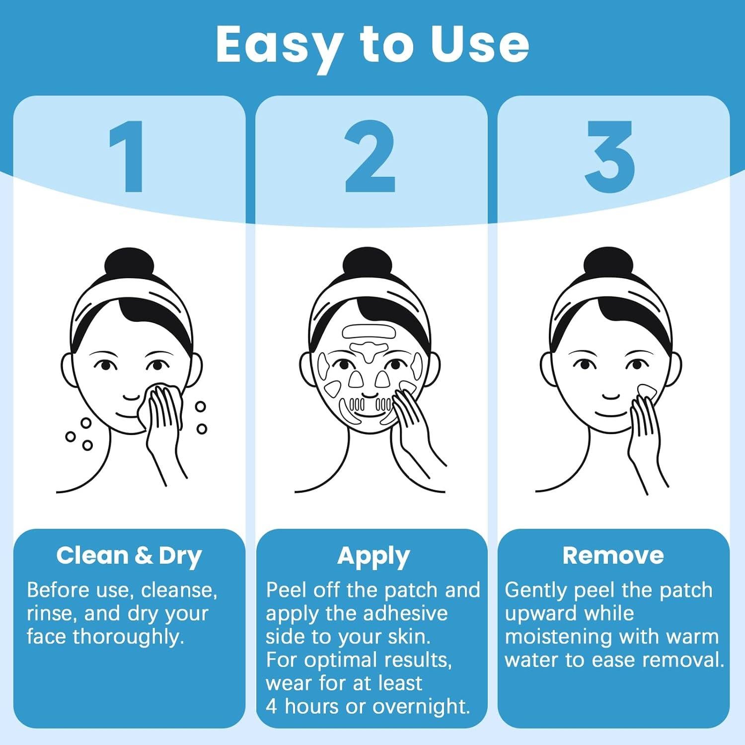 Parches Antienvejecimiento LadPemo - 208 Pcs para Arrugas Faciales