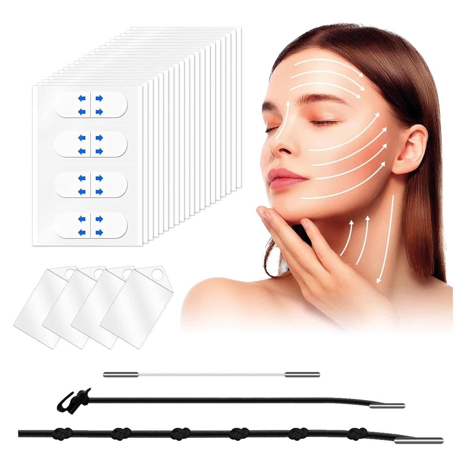 Cinta Facial Elevadora ANTIVP 160PCS - Antienvejecimiento y Moldeo