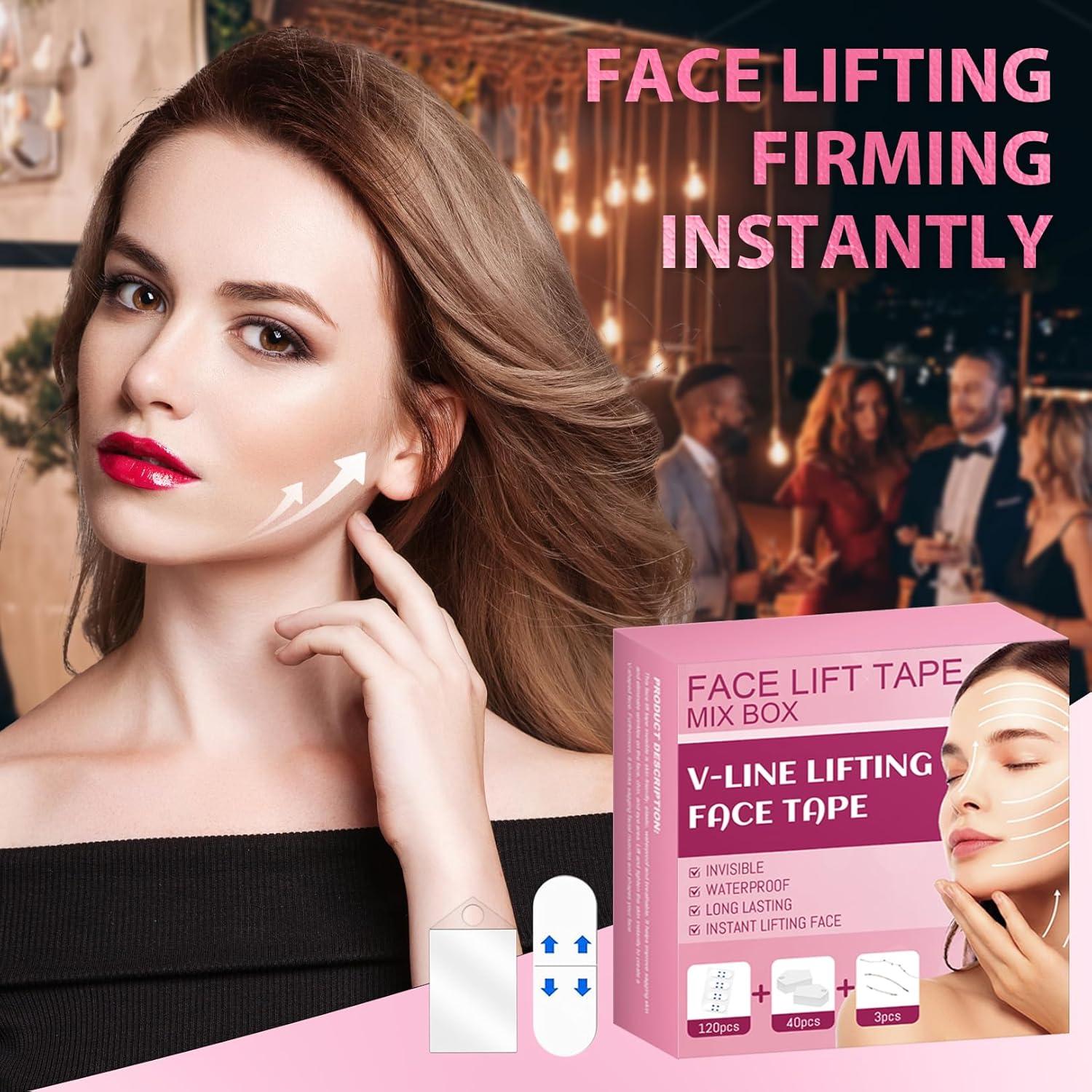 Cinta Facial Elevadora ANTIVP 160PCS - Antienvejecimiento y Moldeo