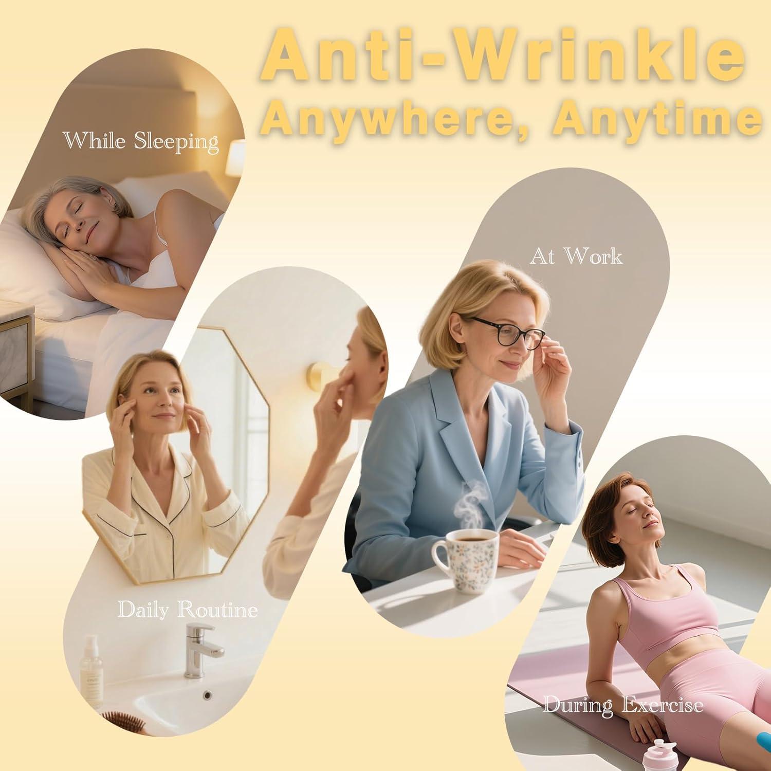 Cinta Facial Antienvejecimiento Rosa - Elevación y Arrugas