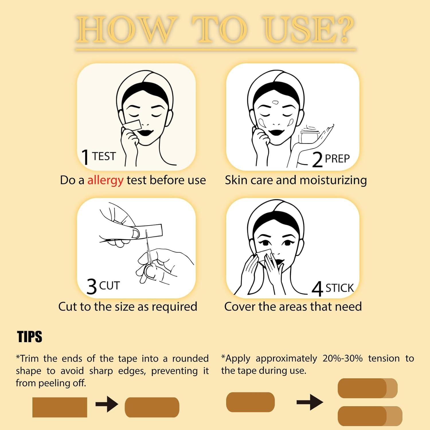 Cinta Facial Antienvejecimiento Rosa - Elevación y Arrugas