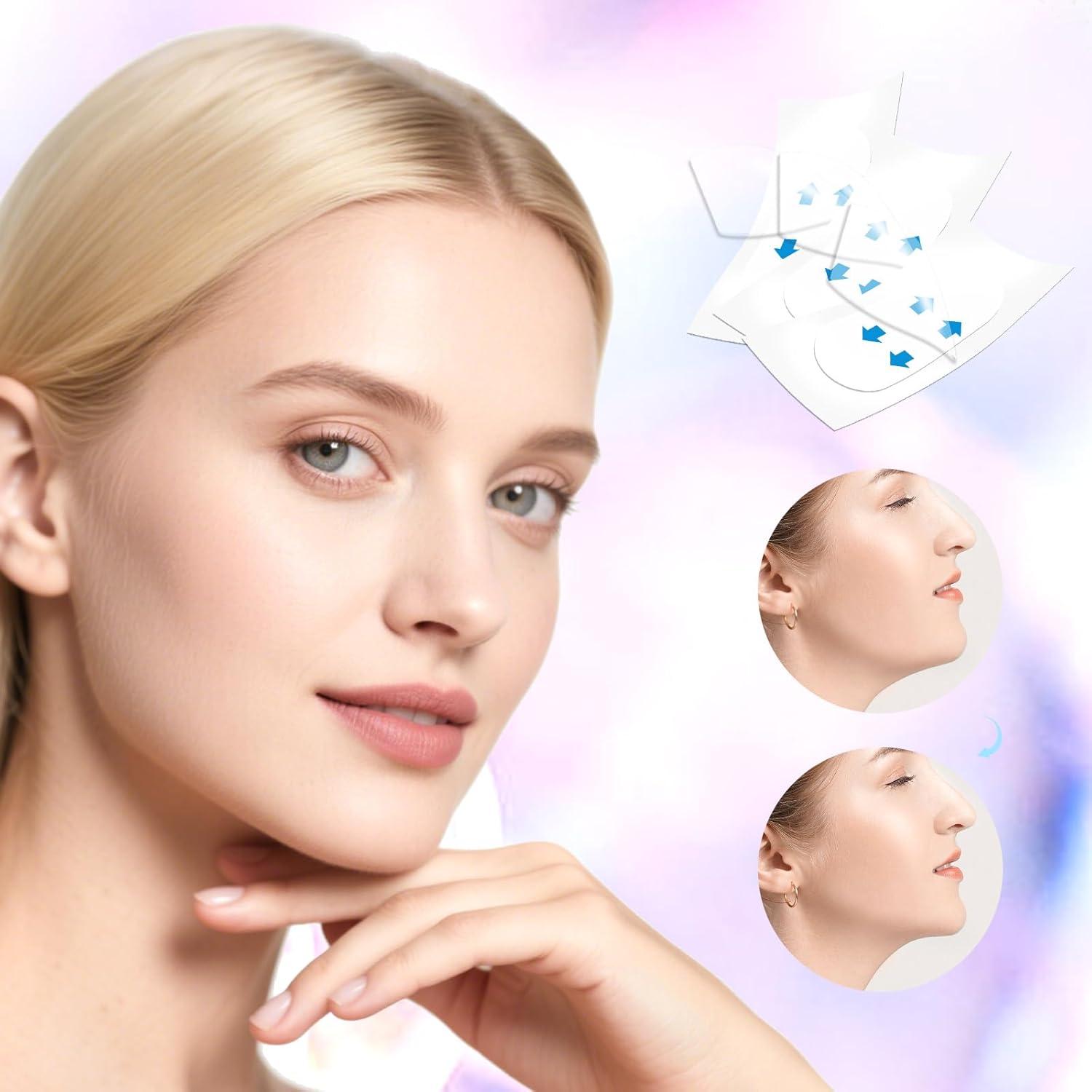 Cinta de Lifting Facial y Cuello Lunafleur LT001 - Invisible y Hipoalergénica