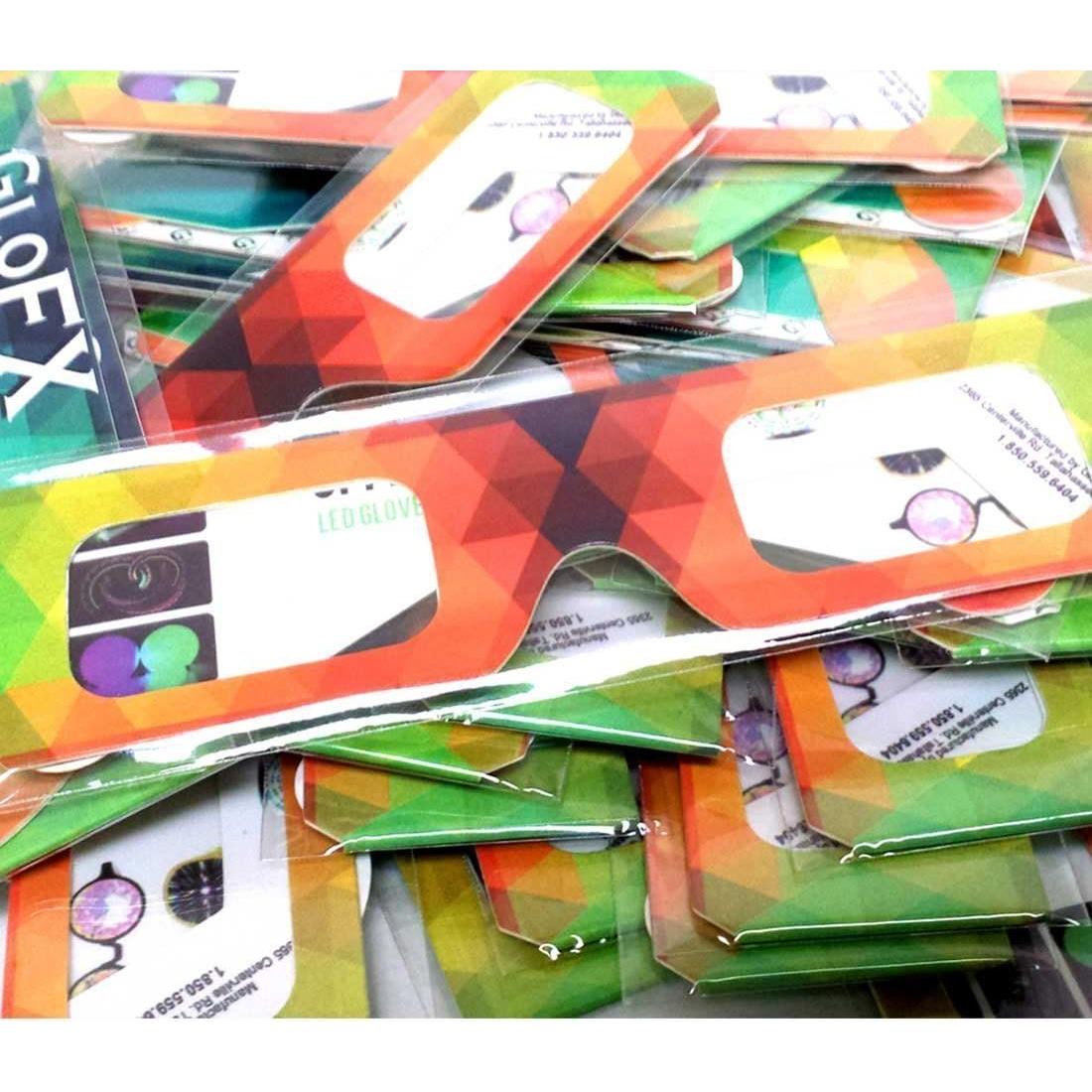 Gafas de Difracción de Papel 100 Pares - Arcoíris para Fiestas