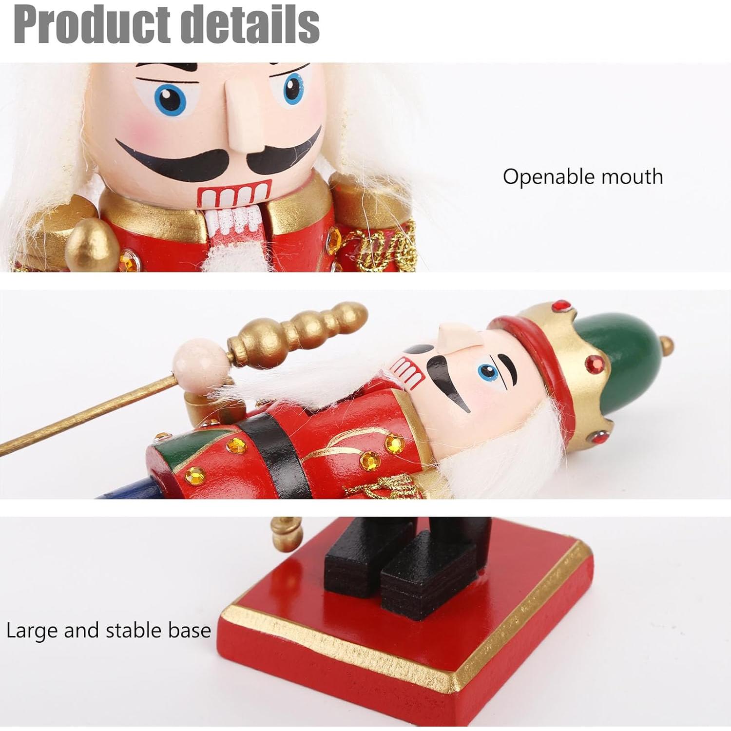 Cascanueces de Madera AMOR PRESENT 19.8 cm Rojo Decorativo