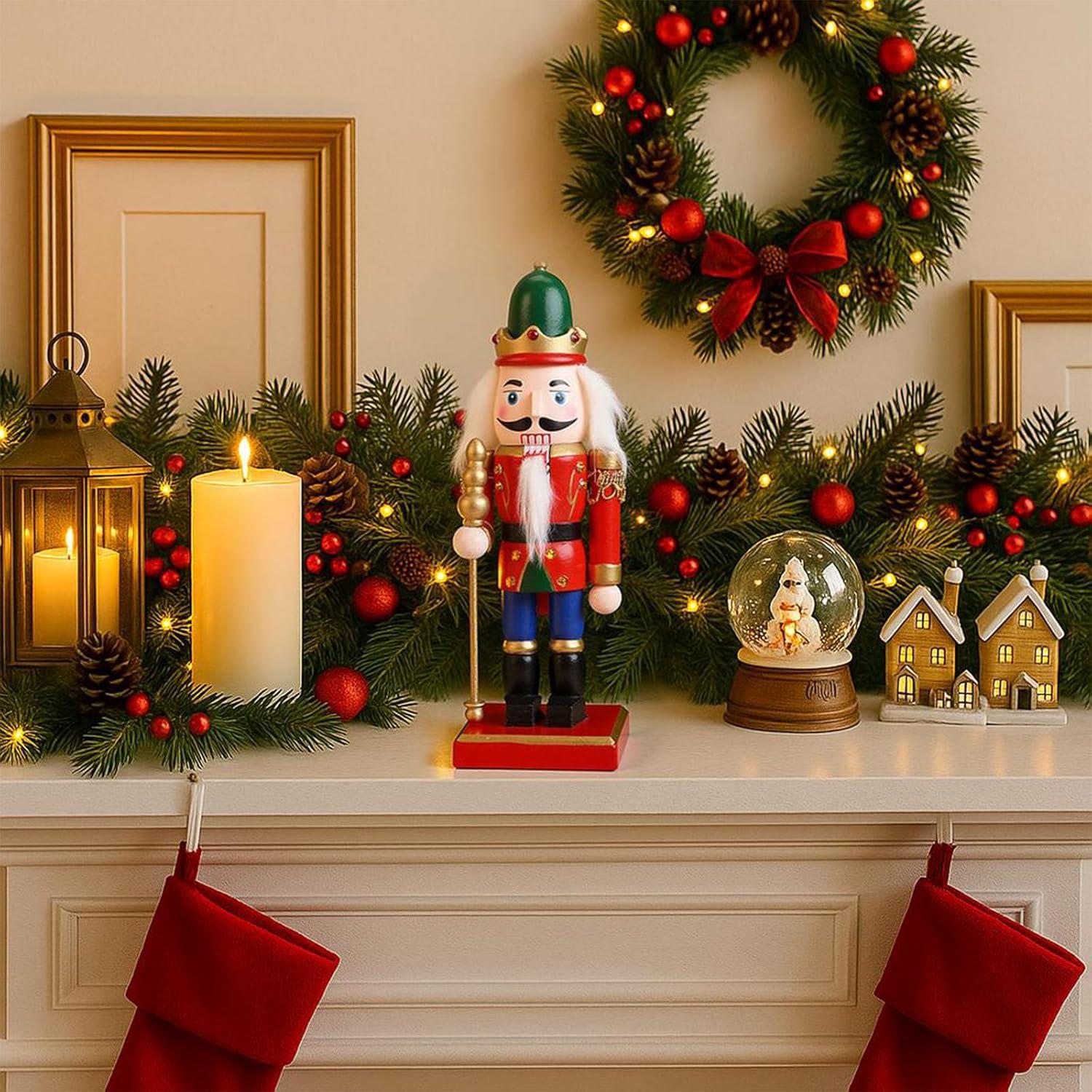 Cascanueces de Madera AMOR PRESENT 19.8 cm Rojo Decorativo