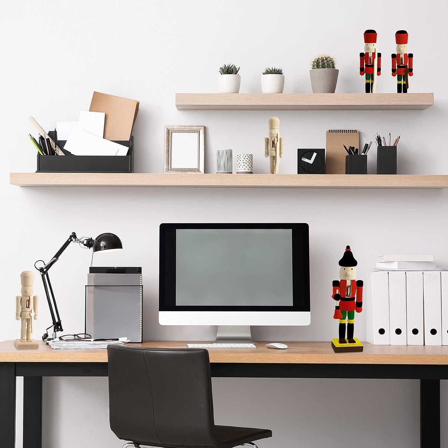 Yalikop 6 Mini Cascanueces de Madera para Pintar DIY