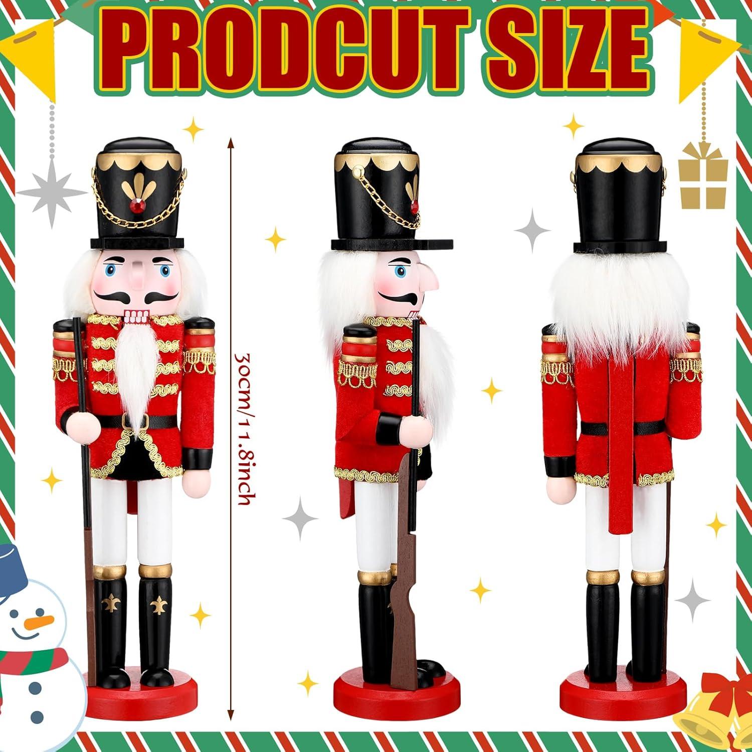 Cascanueces de Navidad Bucherry 30.48 cm Decoración de Madera