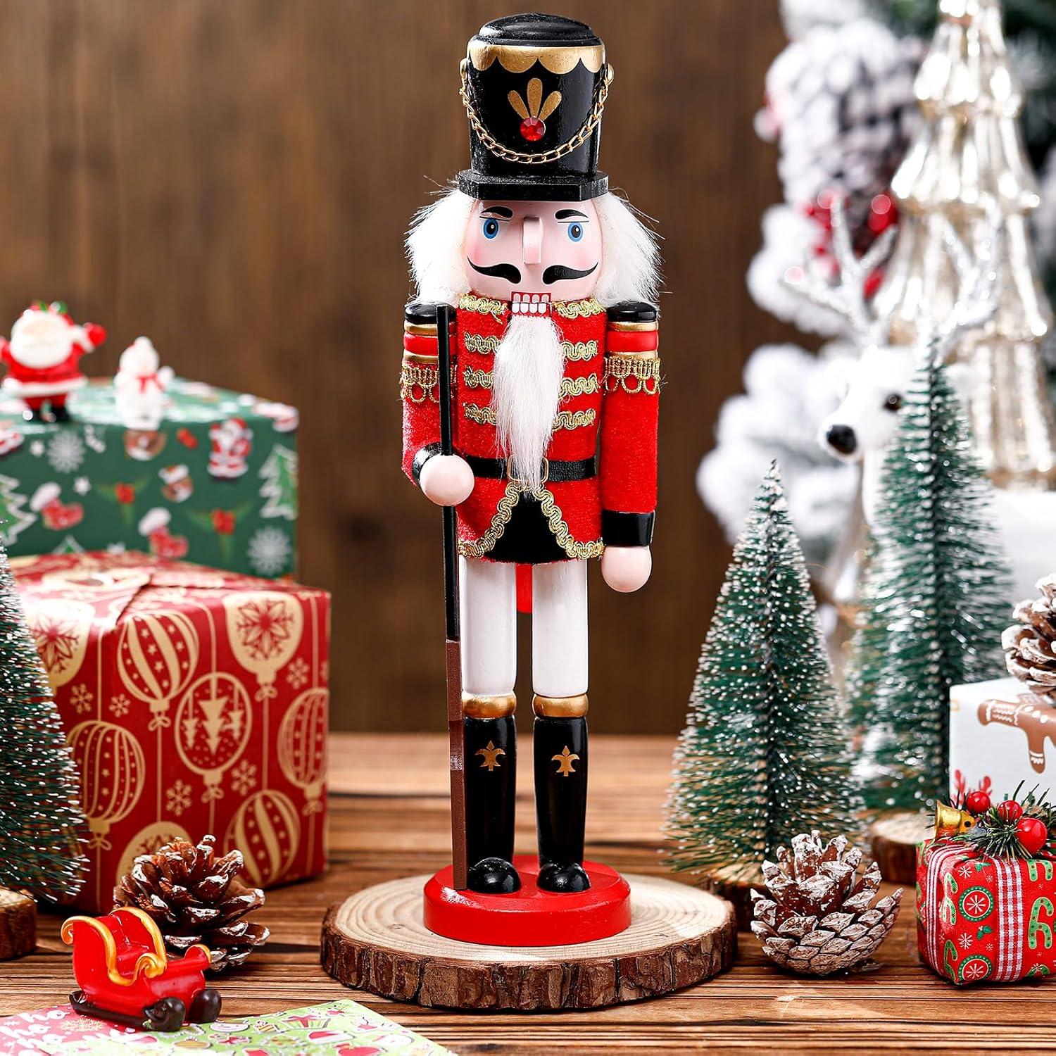 Cascanueces de Navidad Bucherry 30.48 cm Decoración de Madera