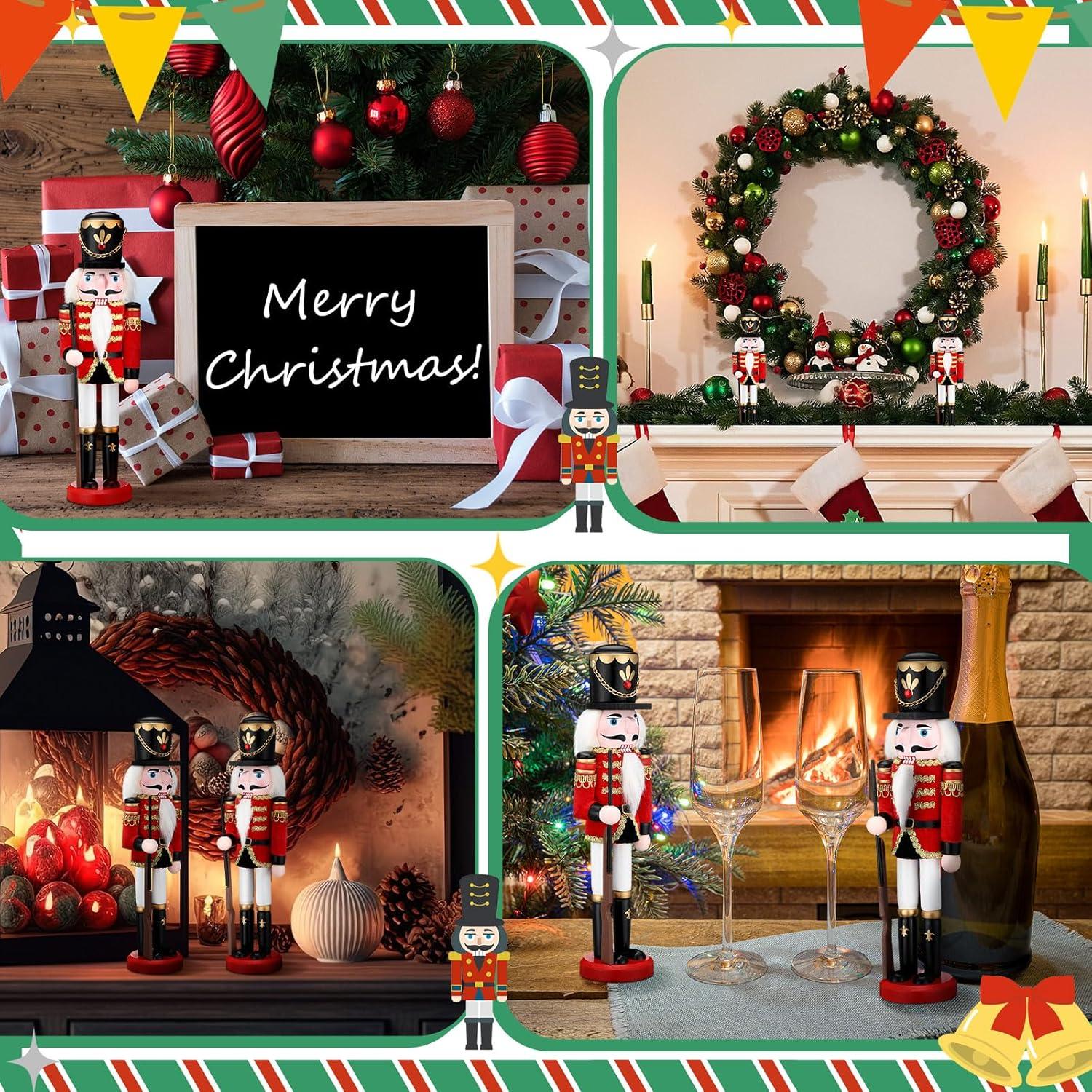 Cascanueces de Navidad Bucherry 30.48 cm Decoración de Madera