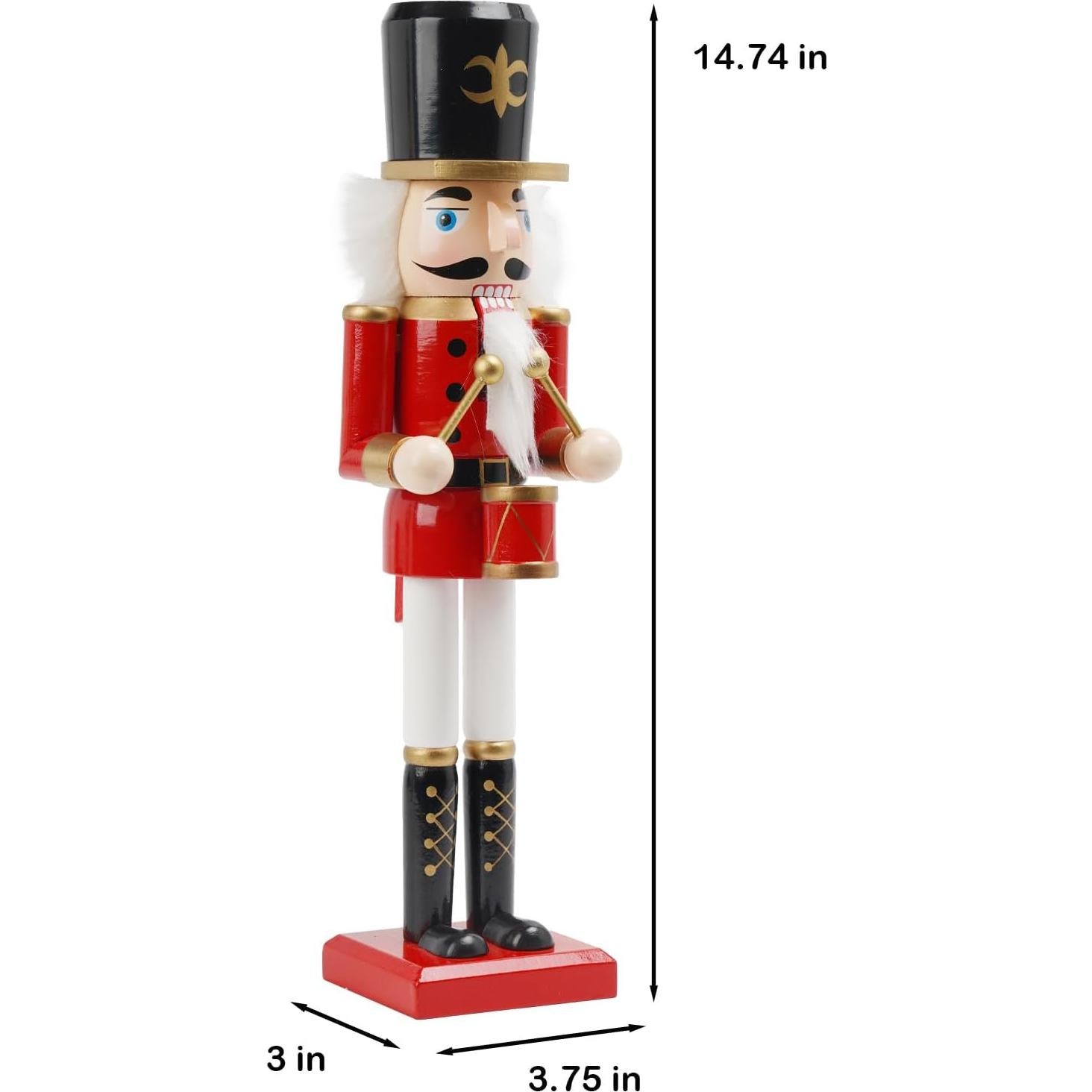 Figurita Cascanueces Rojo 37.5 cm - Newman House Studio