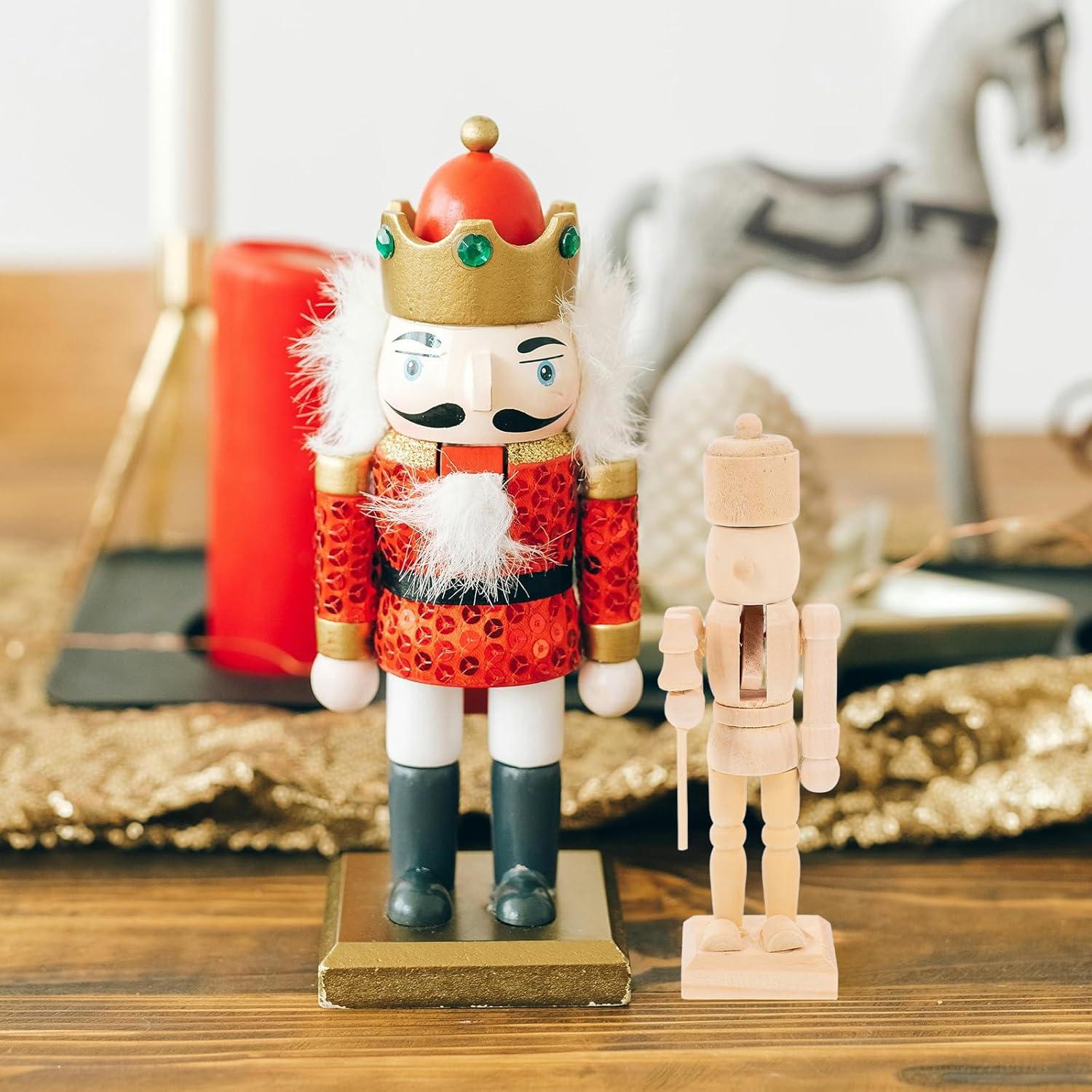 3 Piezas Cascanueces de Madera para Pintar BESPORTBLE