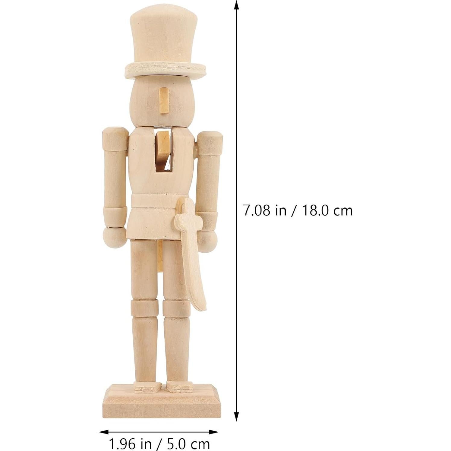 Adorno Cascanueces de Madera FAVOMOTO 3PCS Navidad DIY