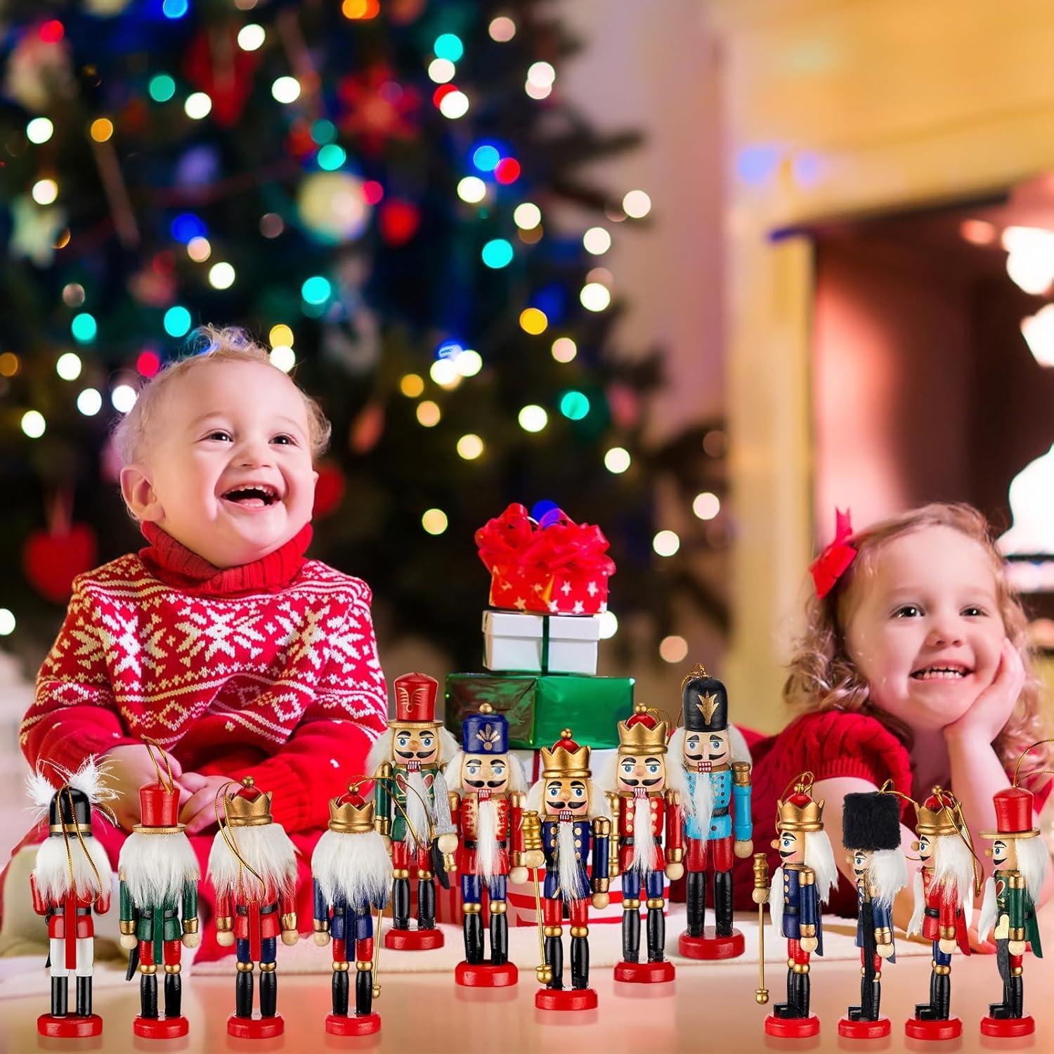 Conjunto de Adornos Cascanueces Navidad Liliful 18 Pcs