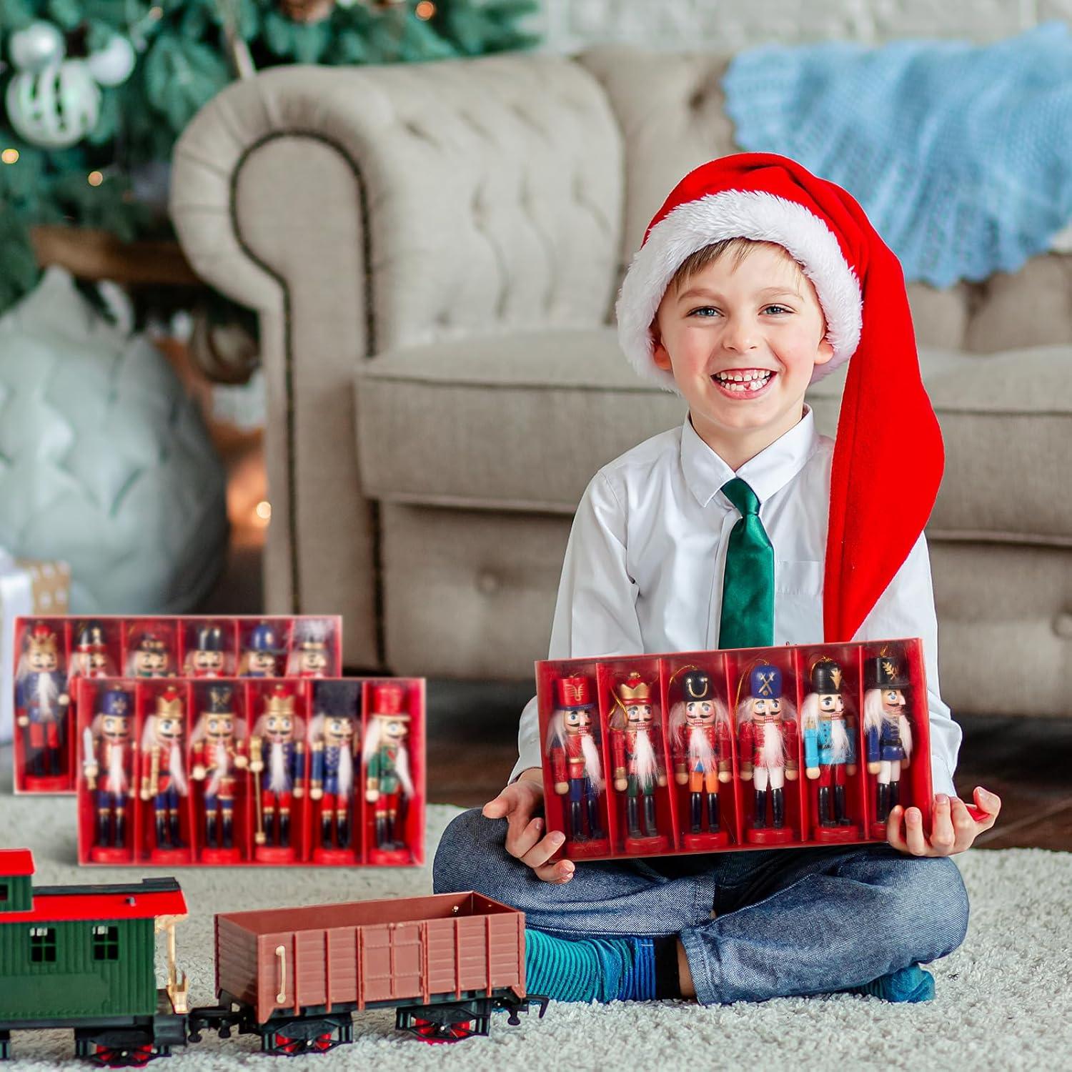 Conjunto de Adornos Cascanueces Navidad Liliful 18 Pcs