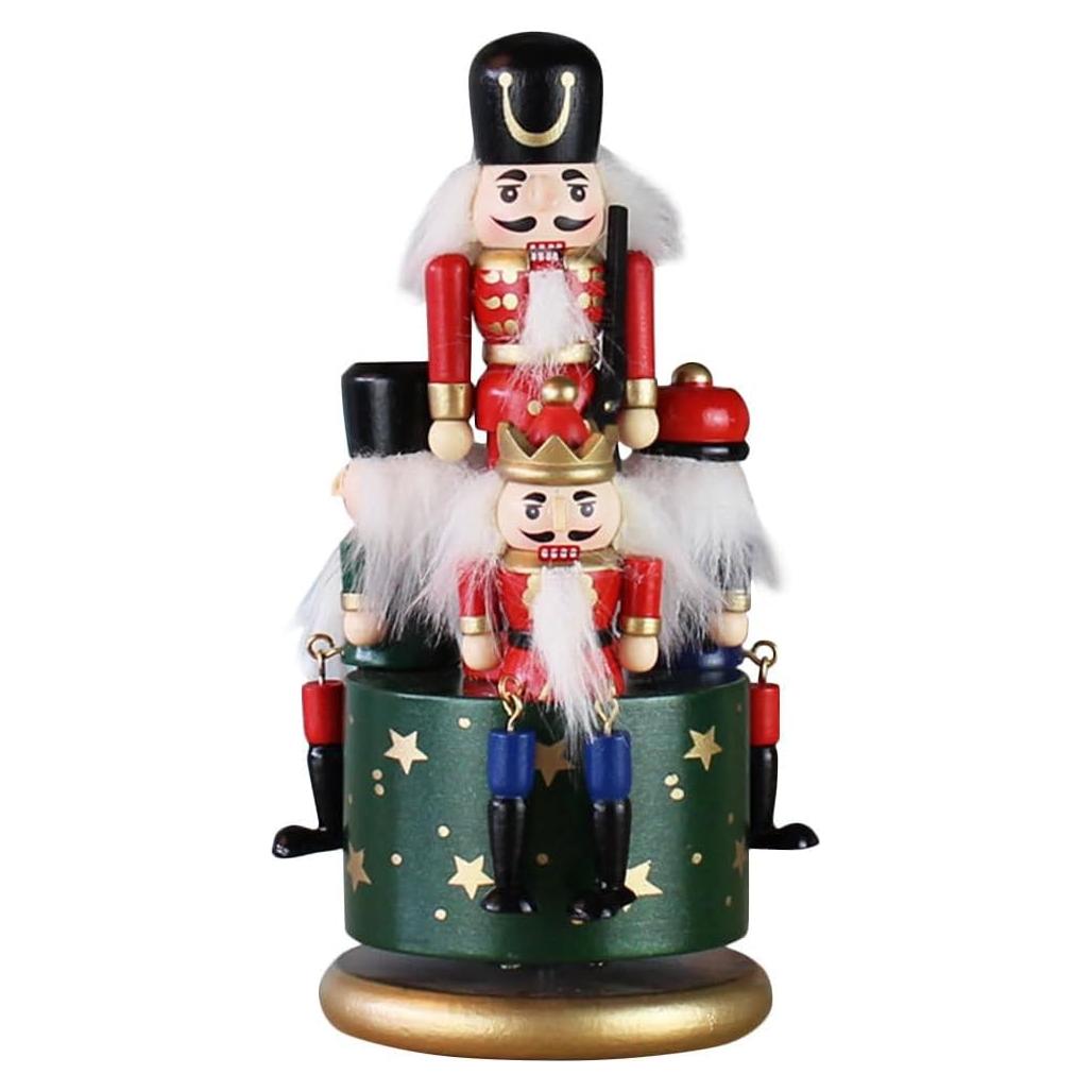 Caja de Música Cascanueces Cabilock Madera Pintada a Mano 20 cm