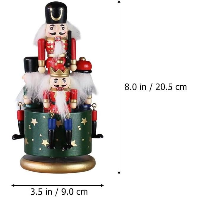 Caja de Música Cascanueces Cabilock Madera Pintada a Mano 20 cm