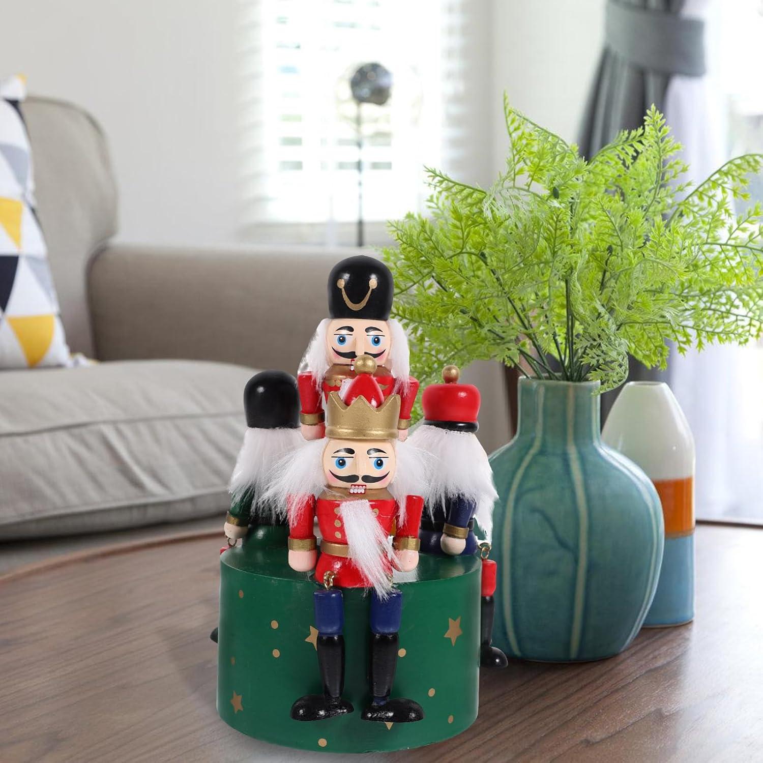 Caja de Música Cascanueces Cabilock Madera Pintada a Mano 20 cm