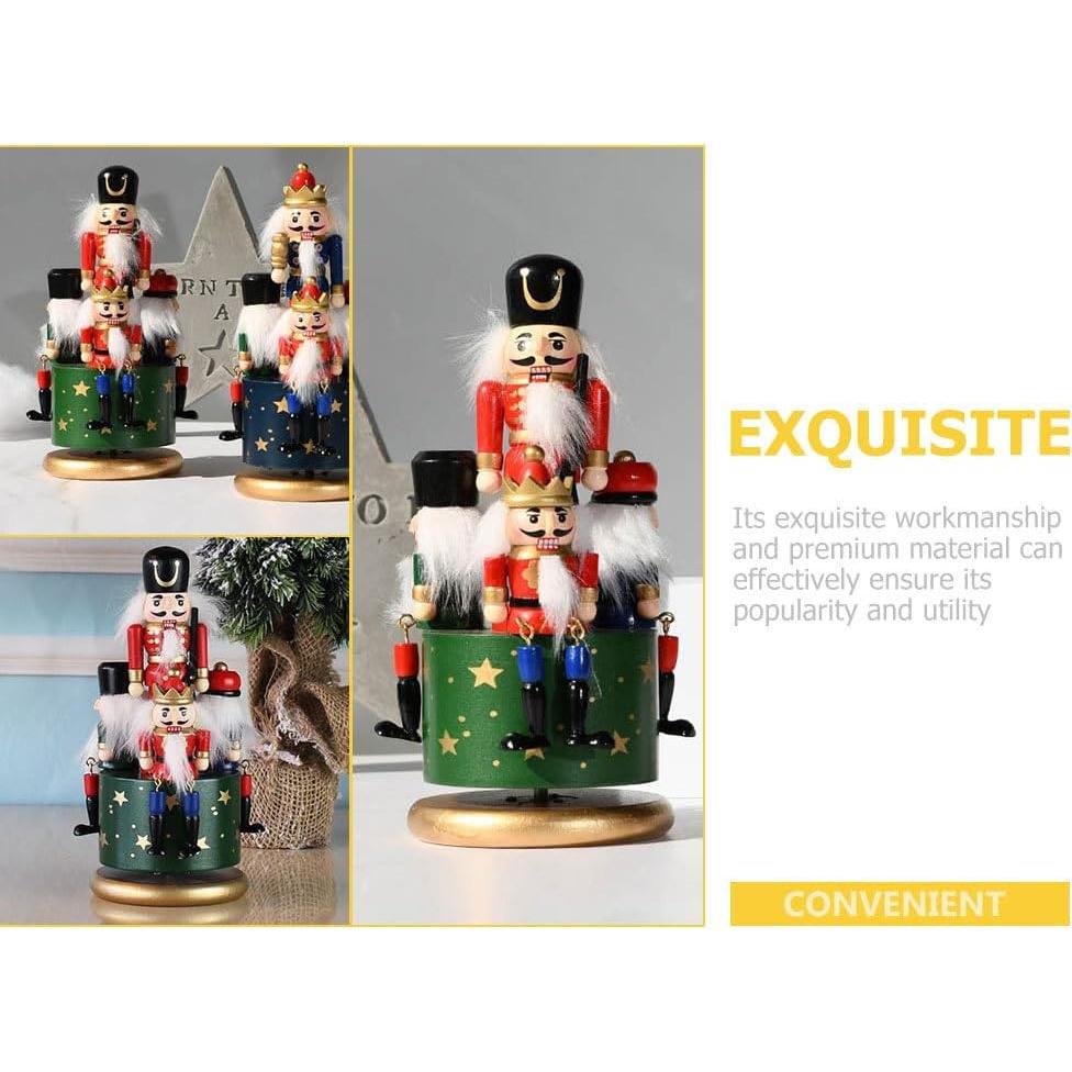 Caja de Música Cascanueces Cabilock Madera Pintada a Mano 20 cm