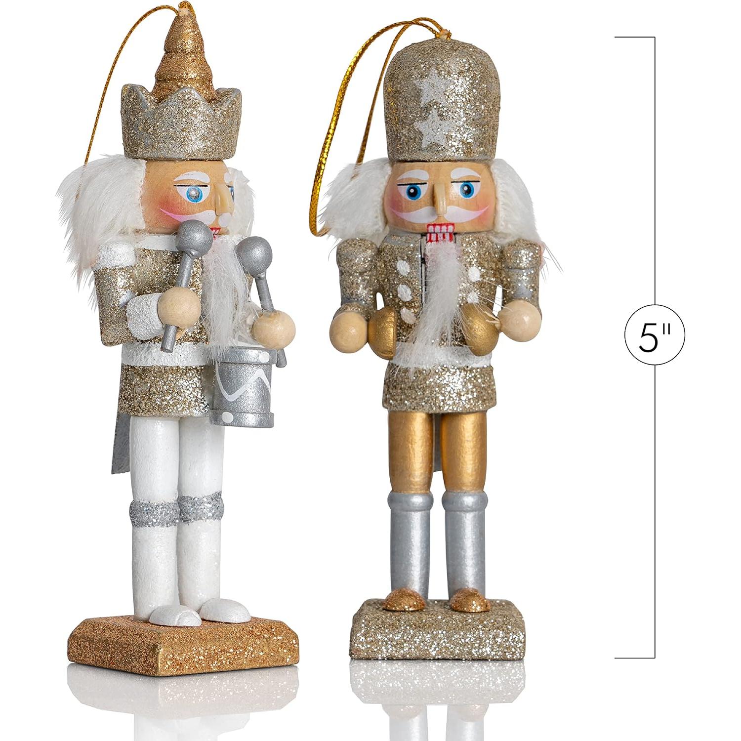 Adorno Colgante Cascanueces Ornativity Set 5 Piezas 12.7 cm
