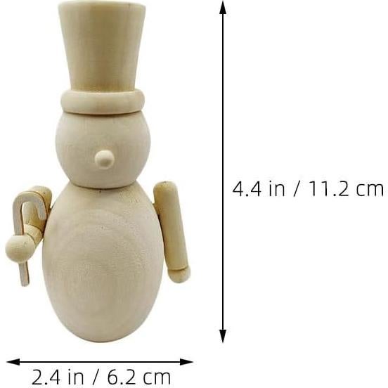 Figuras de Cascanueces de Madera SHINEOFI - 3 Piezas DIY