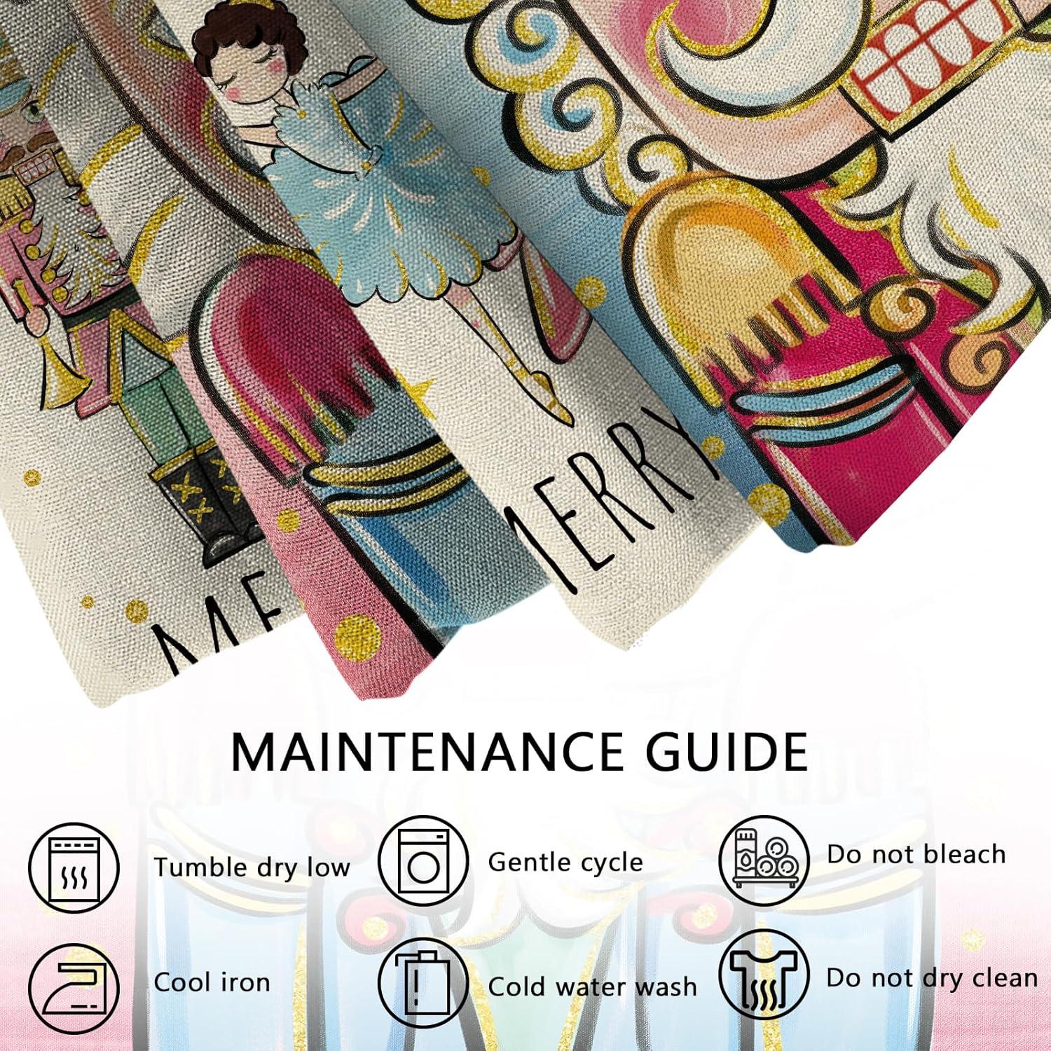 Funda de Cojín Decorativa Ussap Cascanueces 18x18 cm Pack de 4