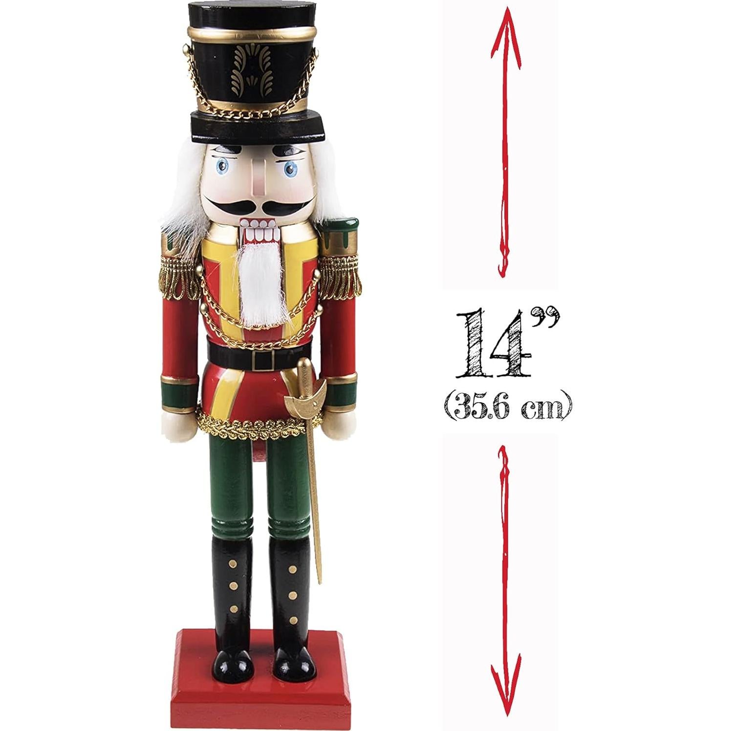 Cascanueces de Madera 35.56 cm Clever Creations Tradicional