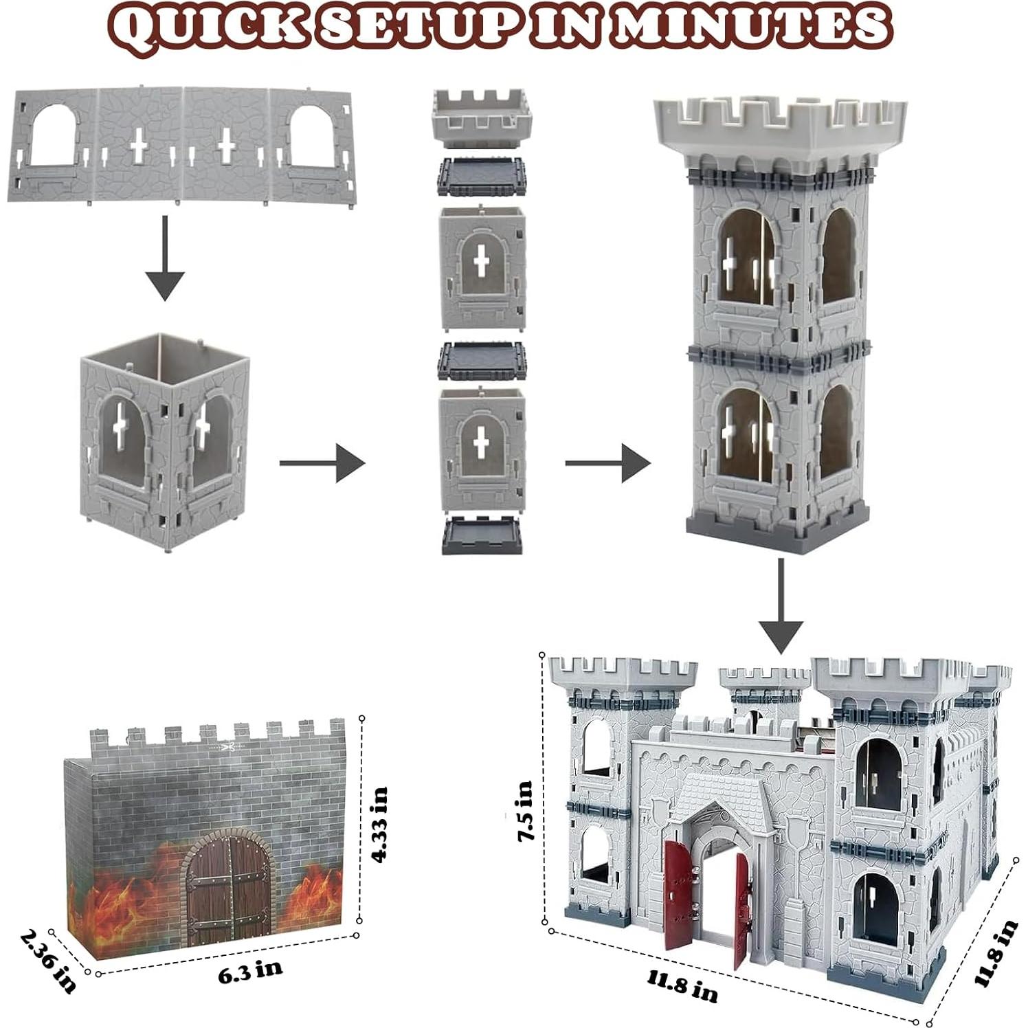 Set de Juguete Medieval Yoyoom con Castillo y 104 Piezas