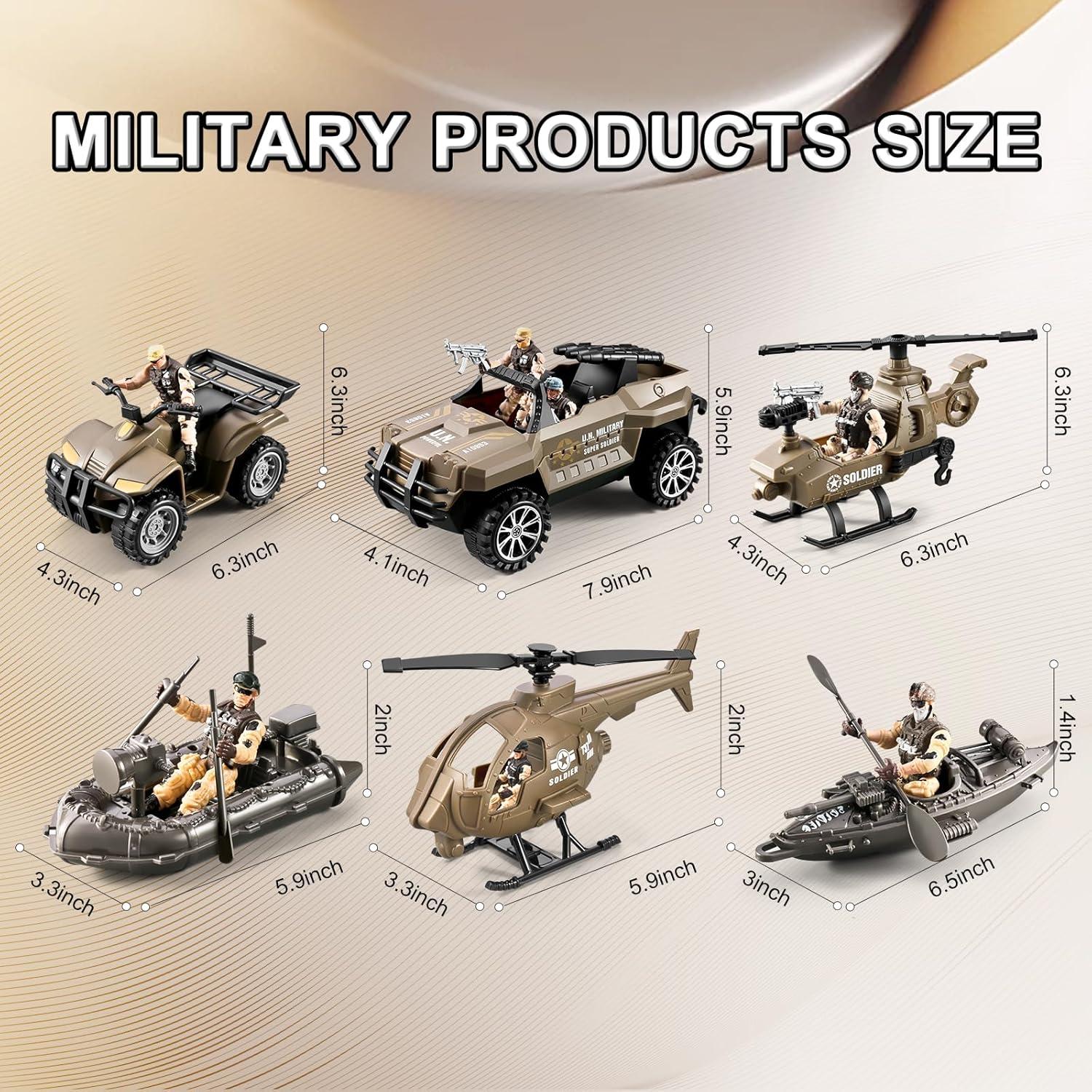 Juego de Soldados del Ejército 88-en-1 JASSKKBO para Niños