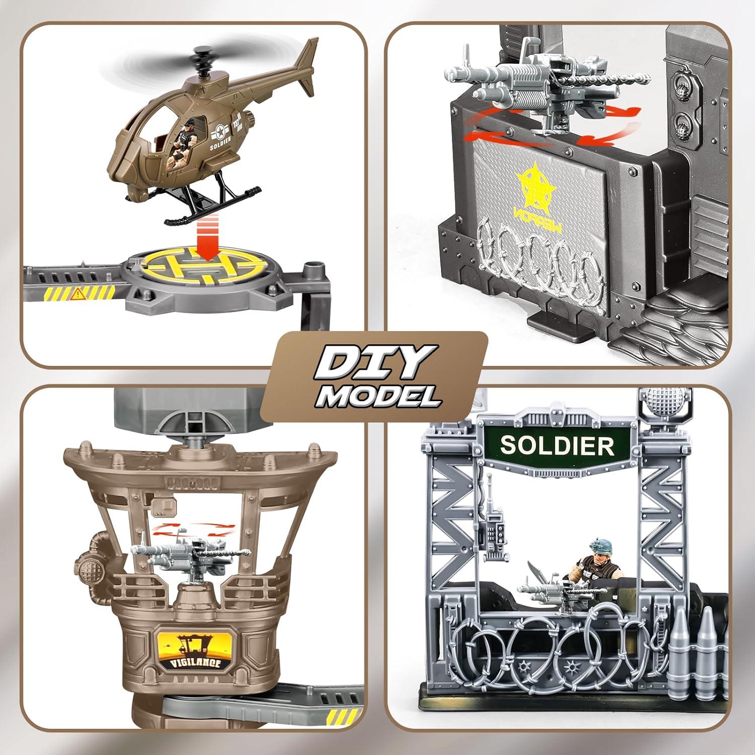 Juego de Soldados del Ejército 88-en-1 JASSKKBO para Niños