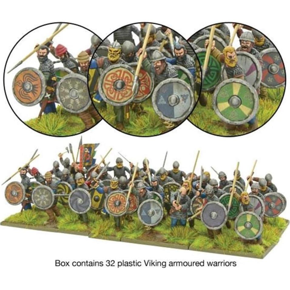 Miniaturas Viking Hirdmen Warlord Games 32 piezas 28mm