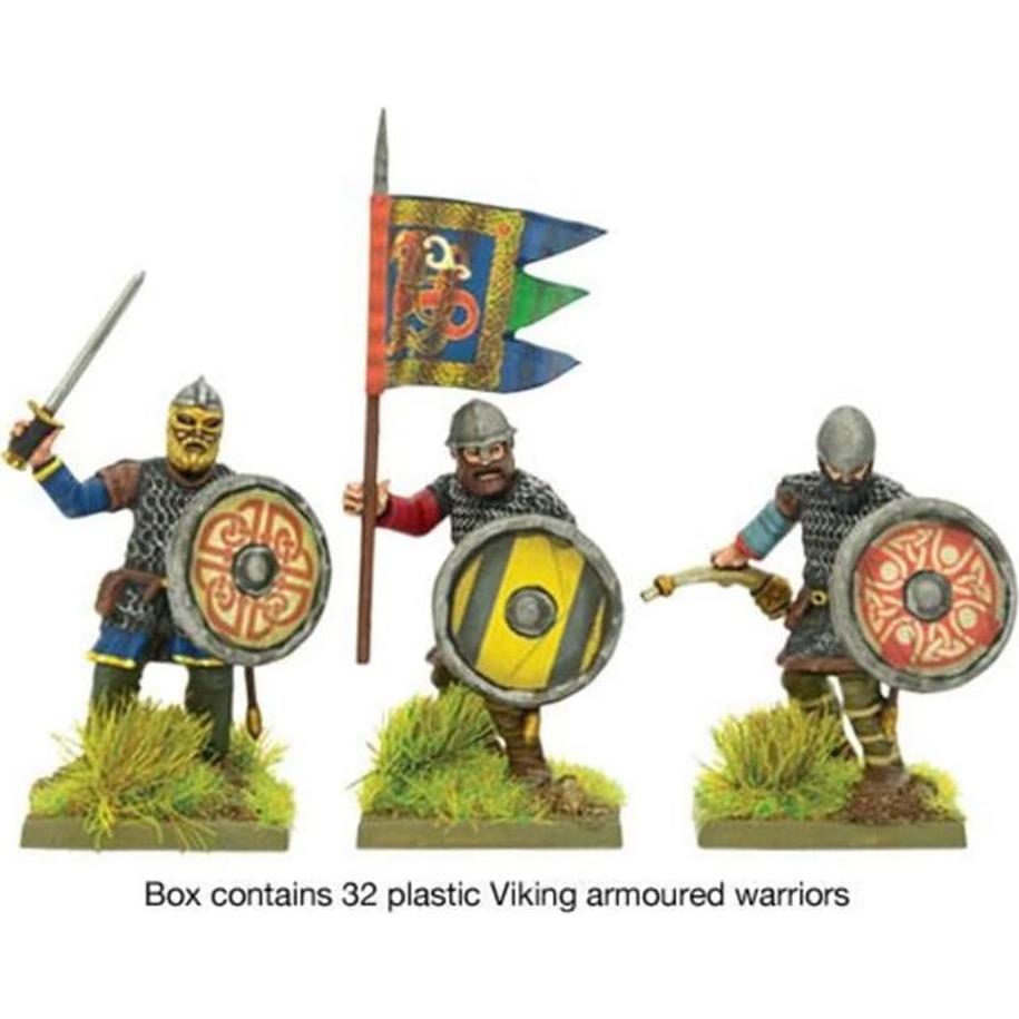 Miniaturas Viking Hirdmen Warlord Games 32 piezas 28mm