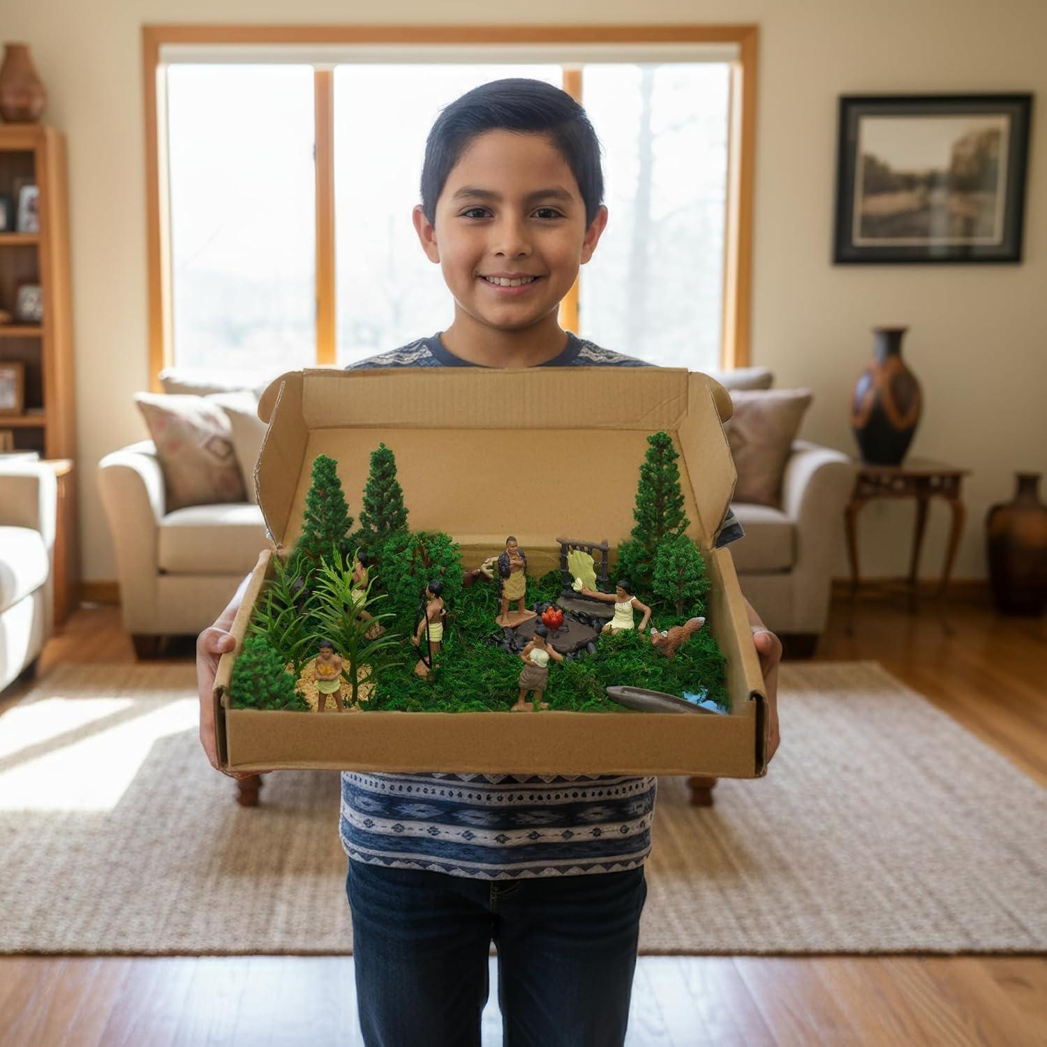 Juego de 28 Figuras Nativos Americanos Guxin Premium - Educativo