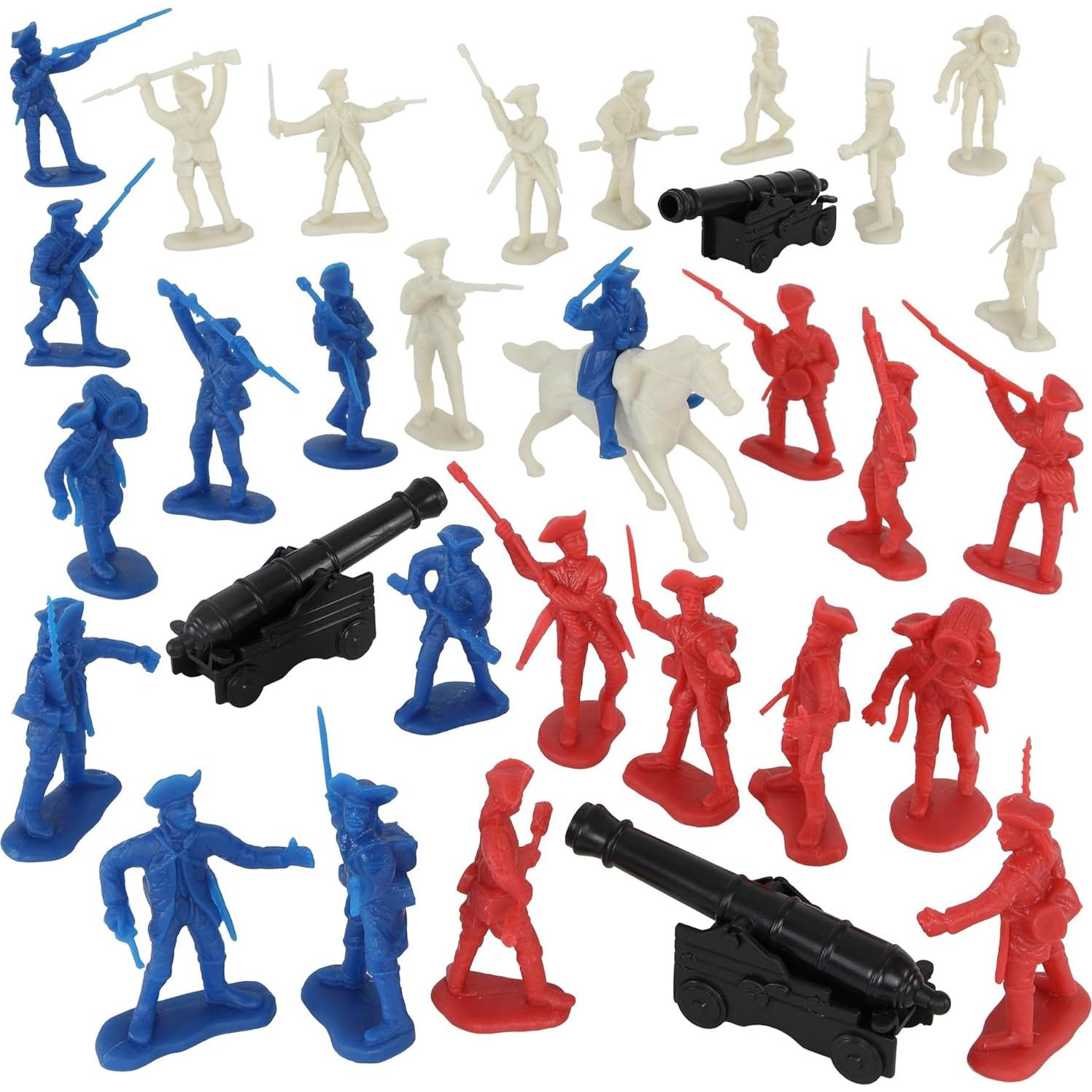 Set de Figuras de Plástico BMC Guerra Revolucionaria 32 Piezas