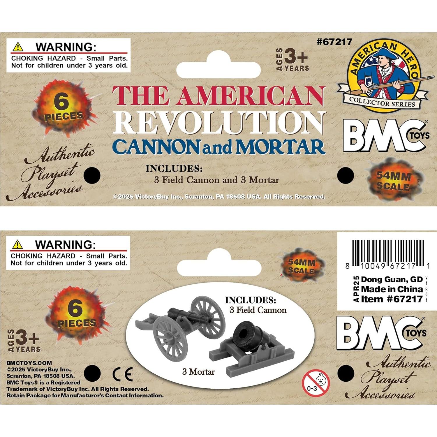 Conjunto de Cañón y Mortero BMC Toys - 6 Piezas