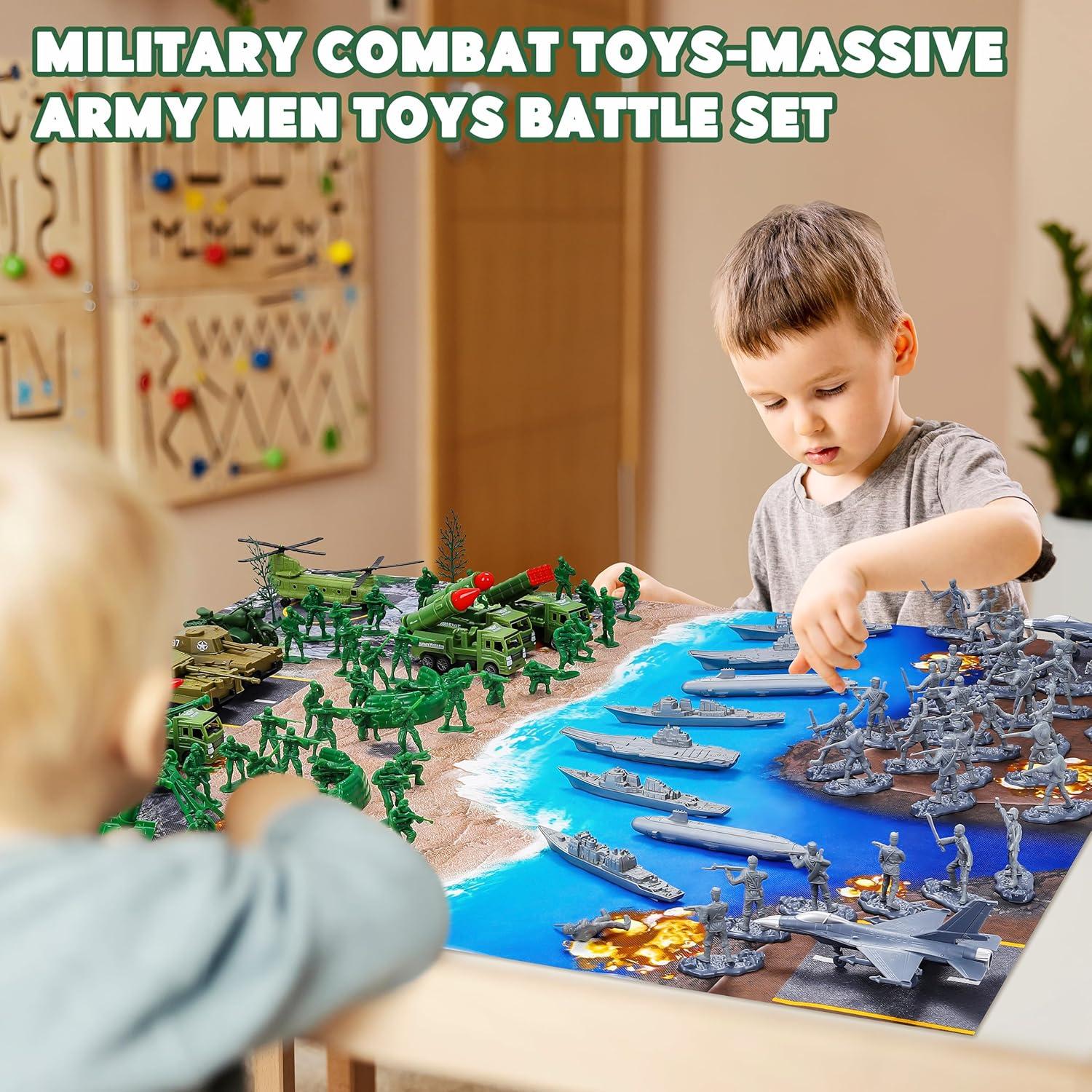 Juego de Soldados del Ejército Kusntin - 117 Piezas con Figuras