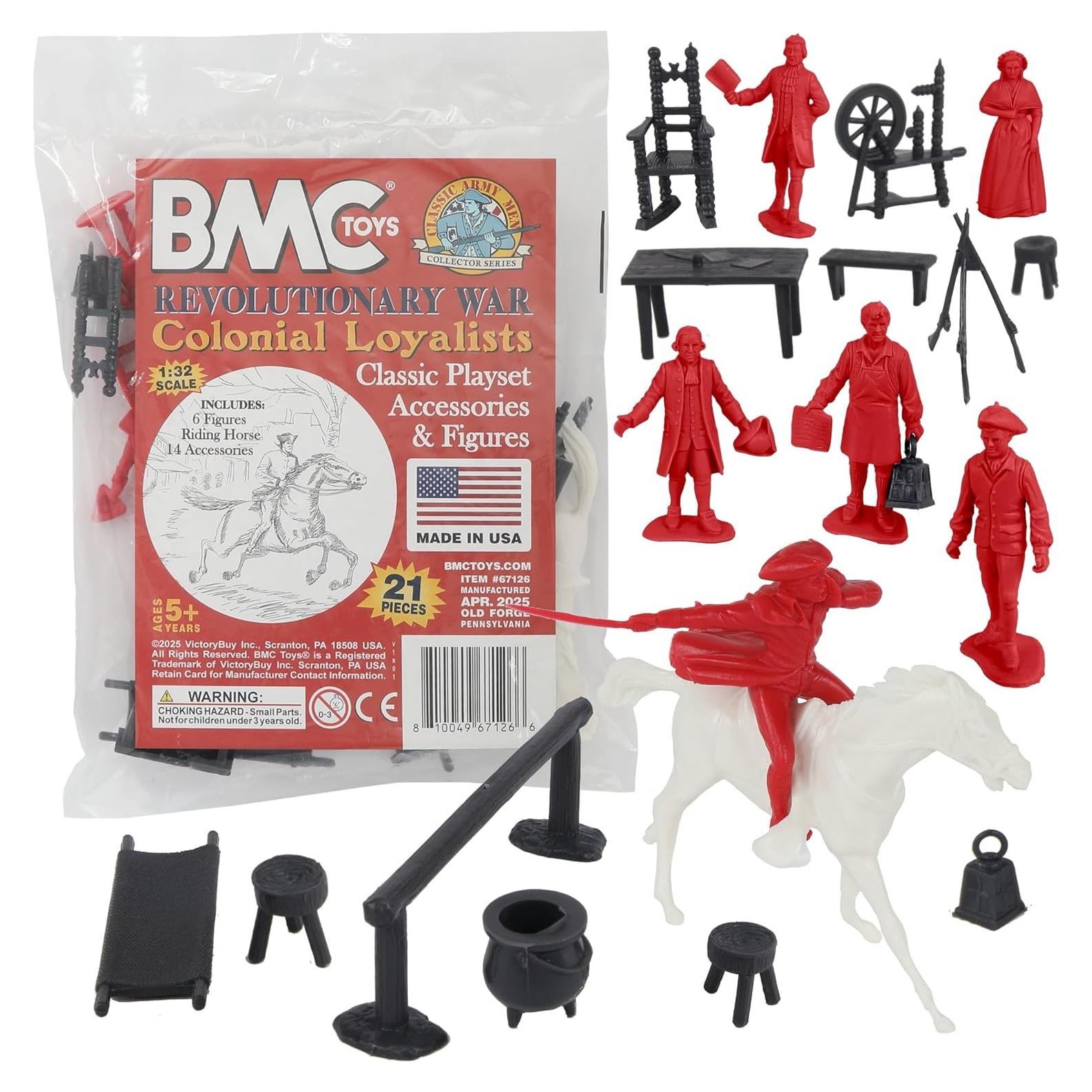 Juego de Figuras Coloniales BMC Rojo 21pc Guerra Revolucionaria