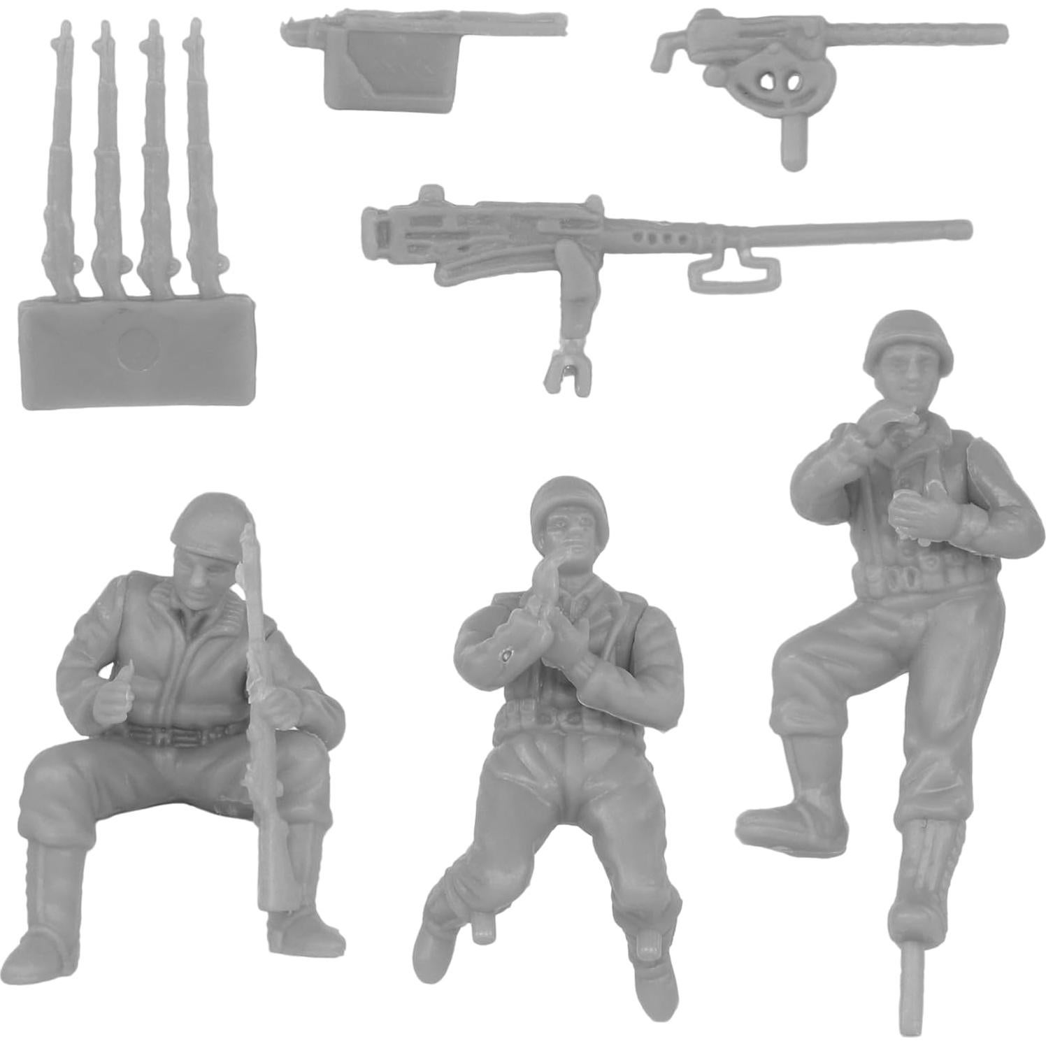 Vehículo Blindado M3 Halftrack BMC Toys WW2 con 4 Figuras