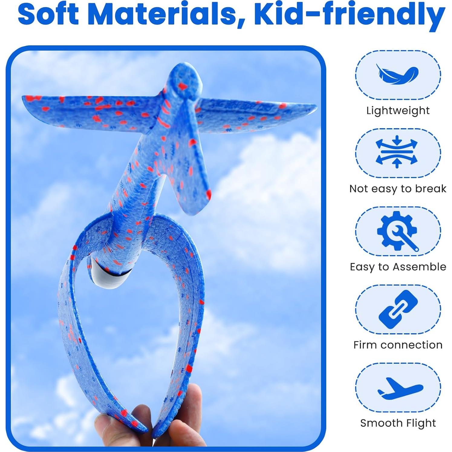 Paquete de 4 Aviones de Espuma EPP 34.3 cm para Niños