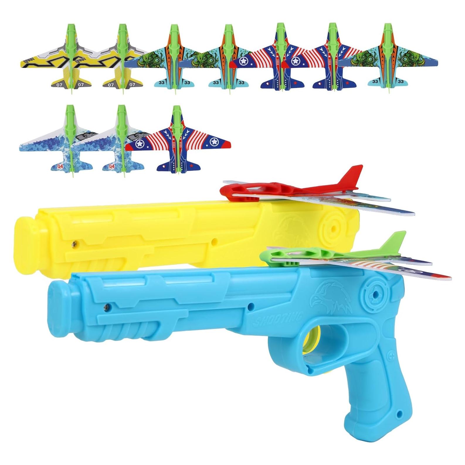 Paquete de 12 Juguetes Lanzadores de Aviones Manmel