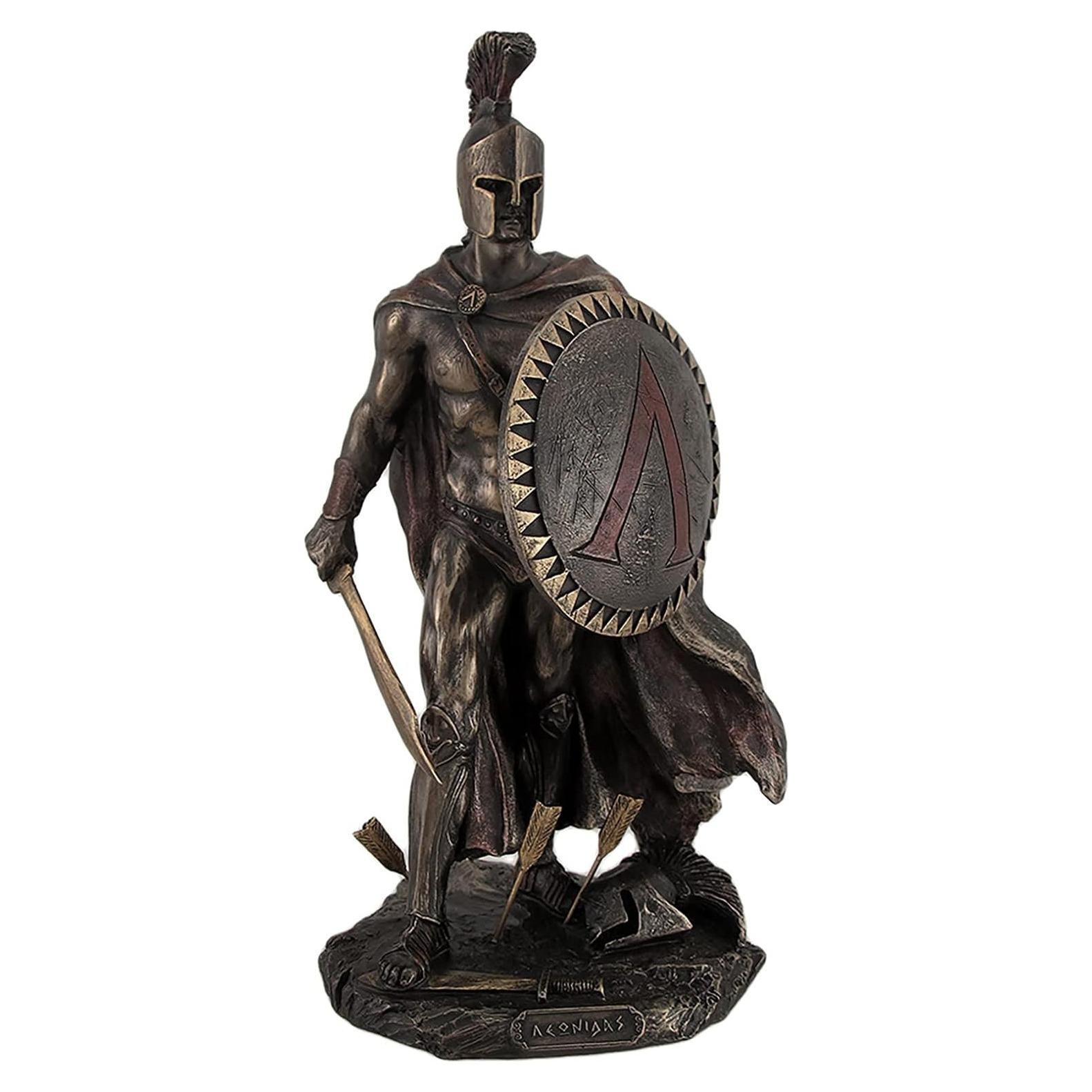 Estatua Rey Leónidas Espartano 25.4 cm Unicorn Studios