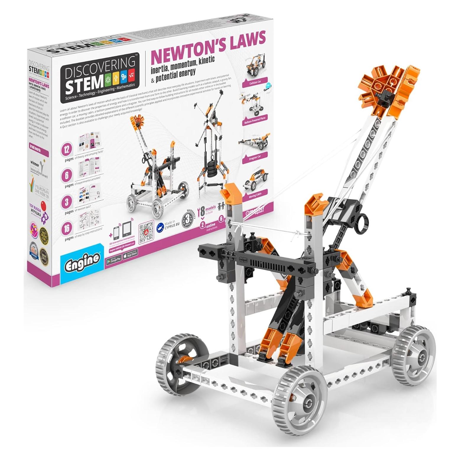 Kit de Construcción STEM Engino Leyes de Newton 9+