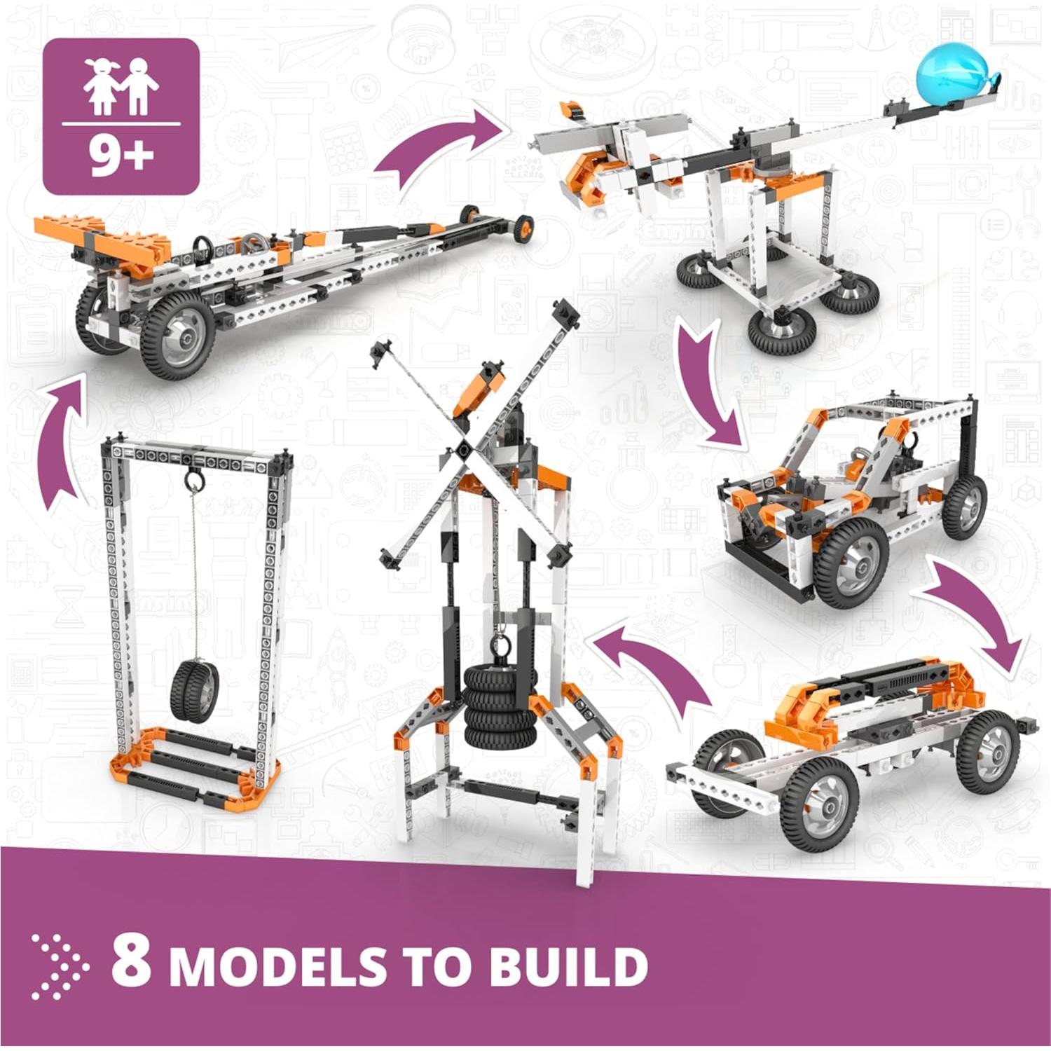 Kit de Construcción STEM Engino Leyes de Newton 9+