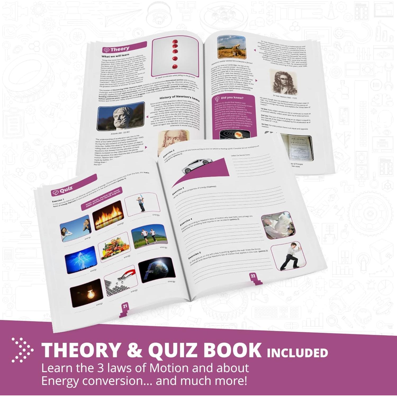 Kit de Construcción STEM Engino Leyes de Newton 9+