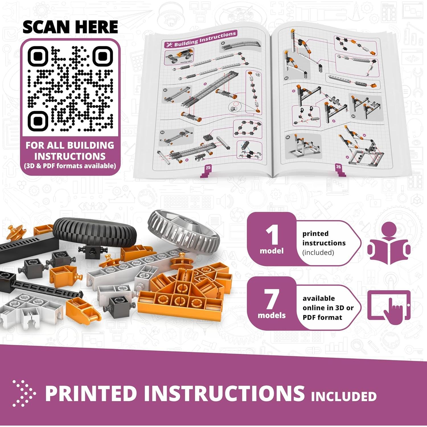 Kit de Construcción STEM Engino Leyes de Newton 9+